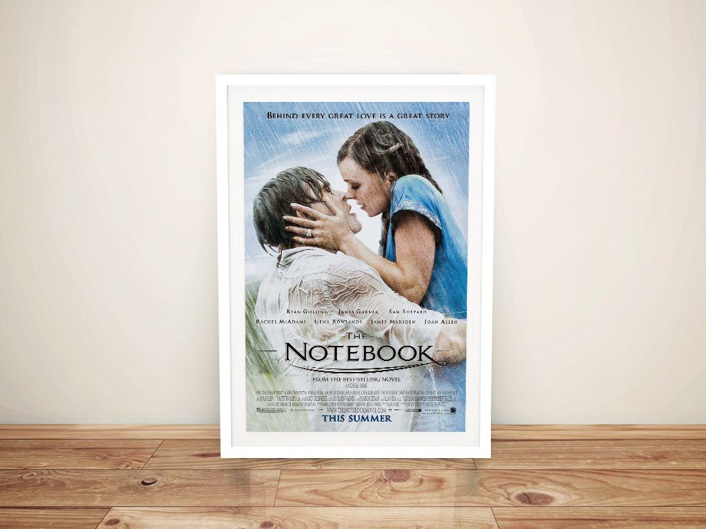 1024x768 Framed Print of The Notebook Movie Poster. Canvas Prints Perth