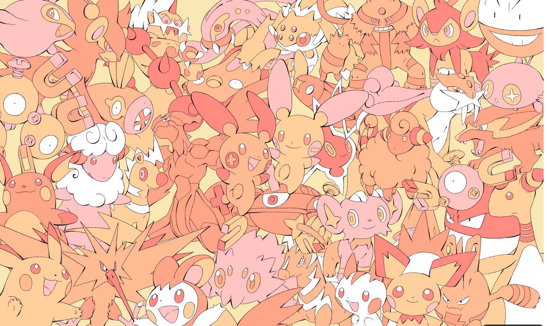1920x1145 Pokémon Doodle Wallpaper