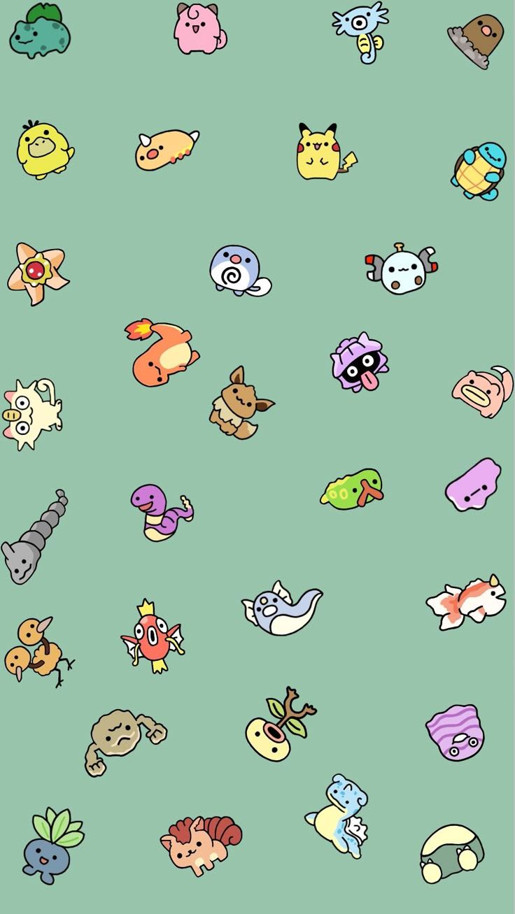736x1307 Pokemon drawing wallpaper