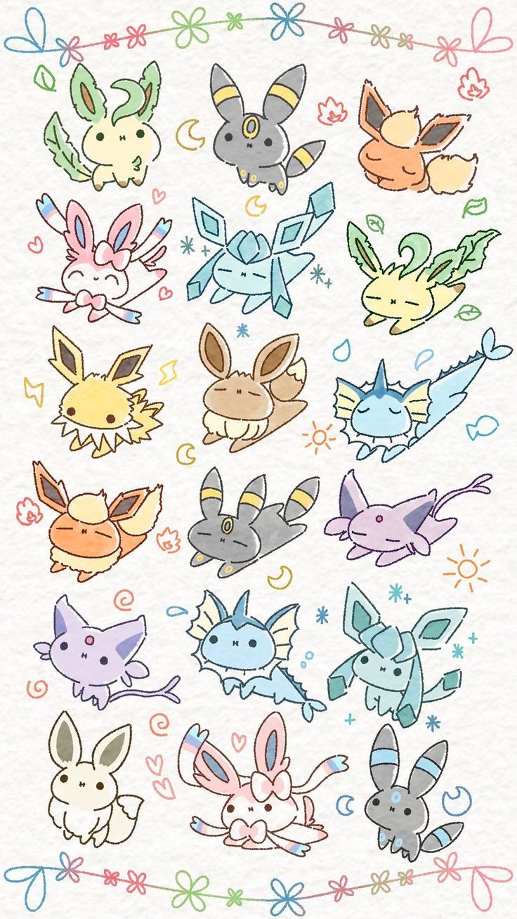736x1308 Chibi pokemon wallpaper. Kawaii wallpaper pokemon, Cute pokemon wallpaper aesthetic, Pokemon drawings