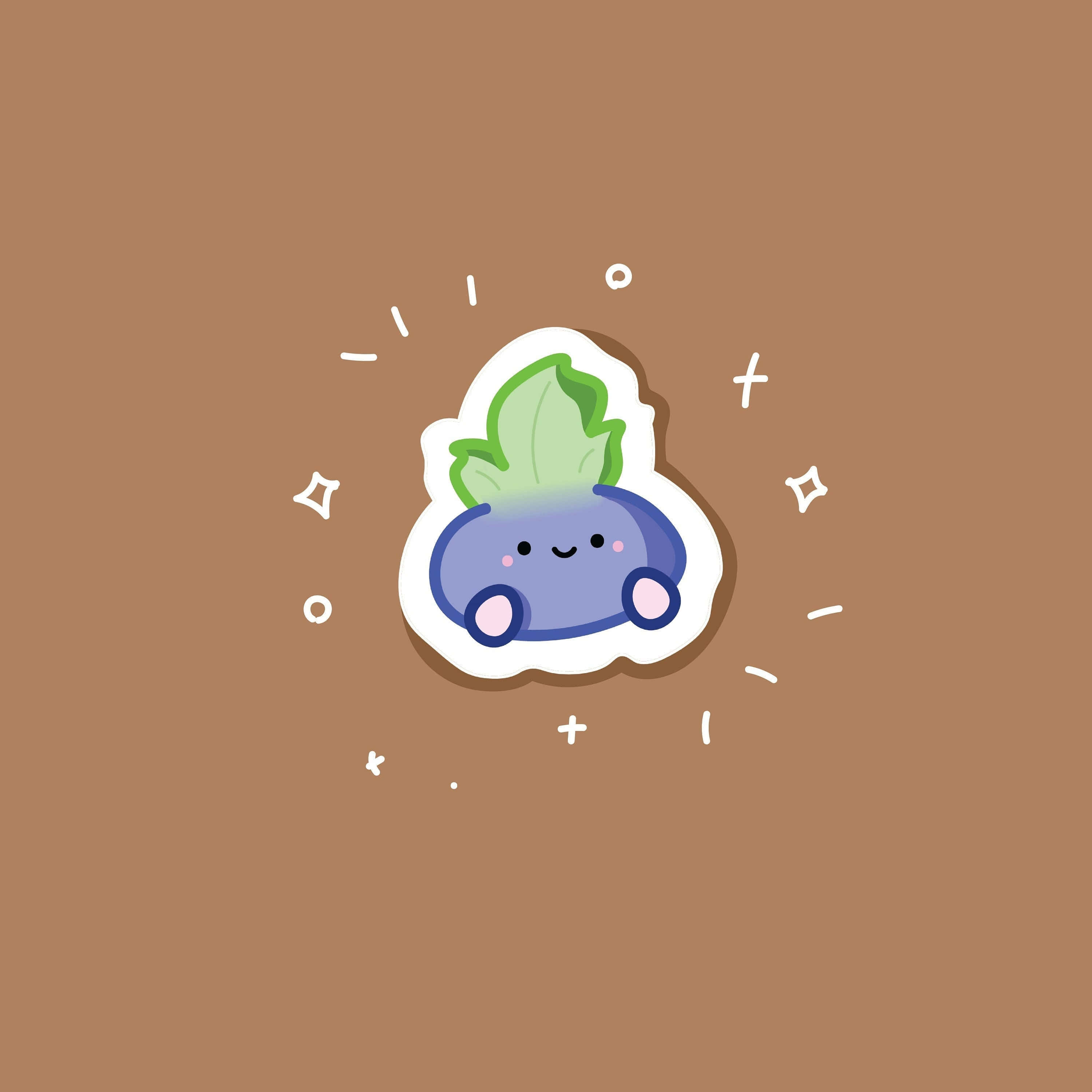 3000x3000 Download Doodle Oddish Wallpaper