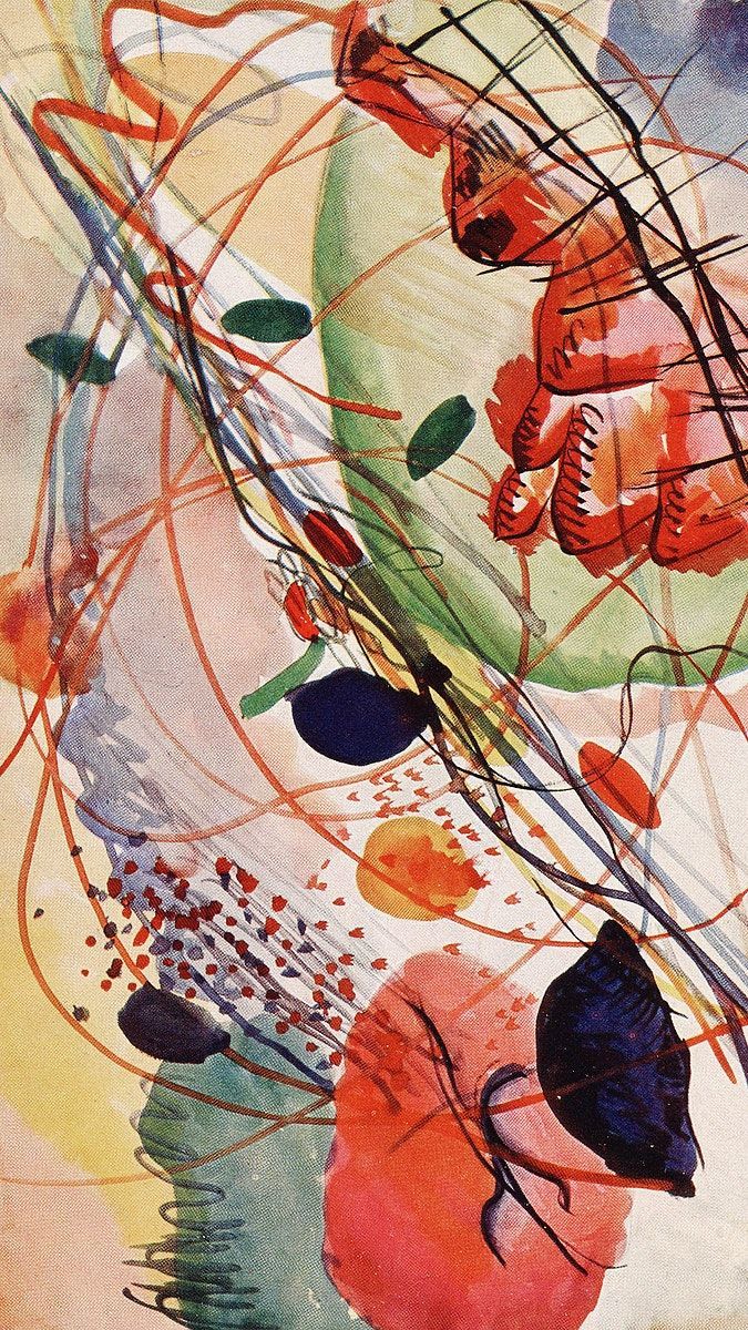 675x1200 Download premium image of Kandinsky abstract iPhone wallpaper, Aquarell 6 HD background about kandinsky, iphone wallpaper, famous painting, aquarell, and phone wallpaper 3933139