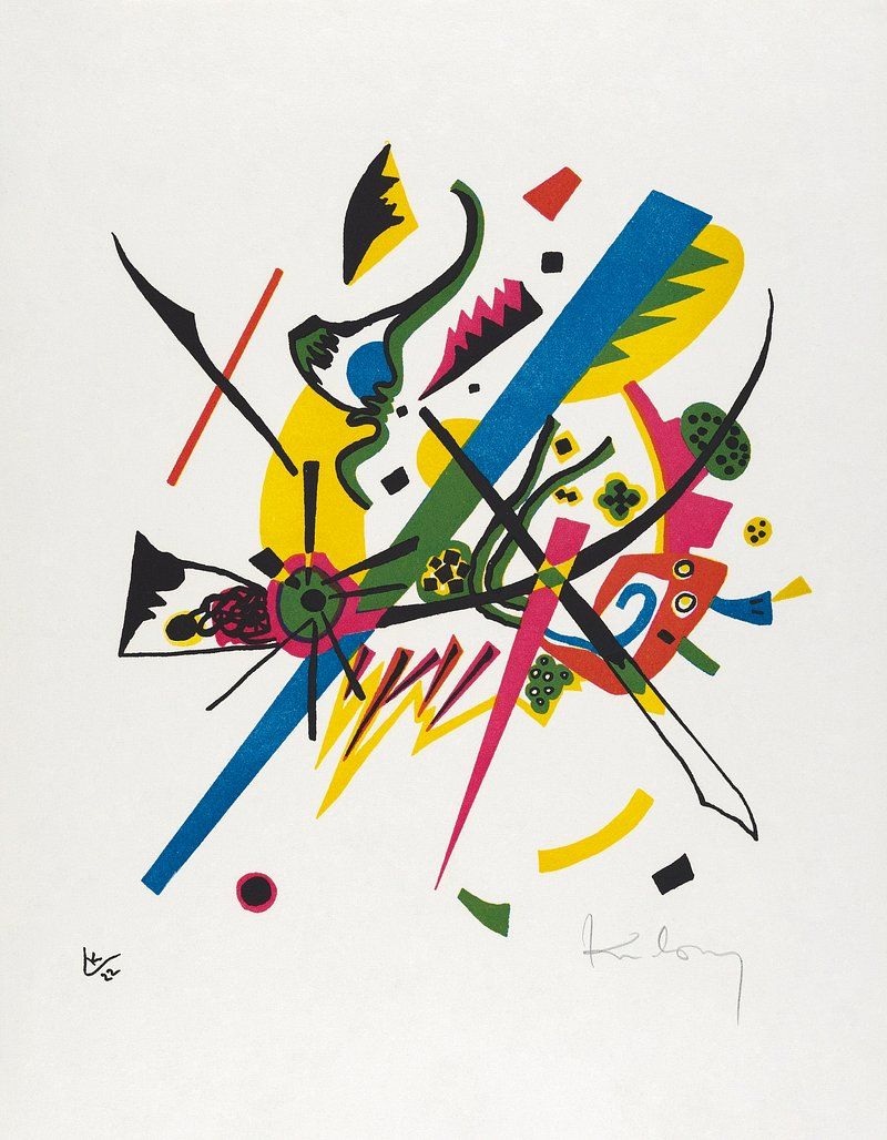 800x1028 Kandinsky Image. Free CC0 Art, Vintage Illustrations & Paintings