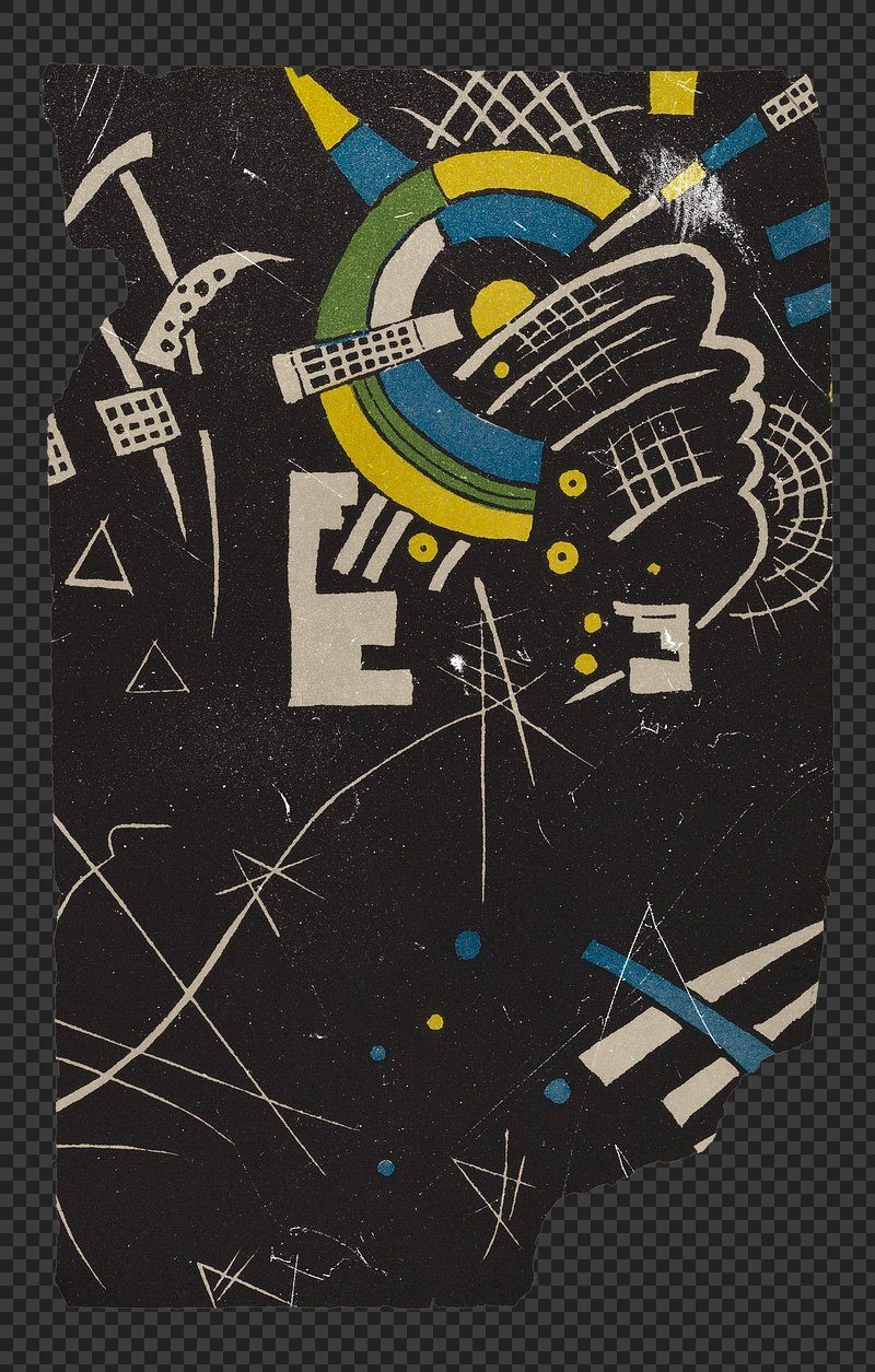 800x1255 Kandinsky abstract iPhone wallpaper, Kleine. Premium Photo Illustration