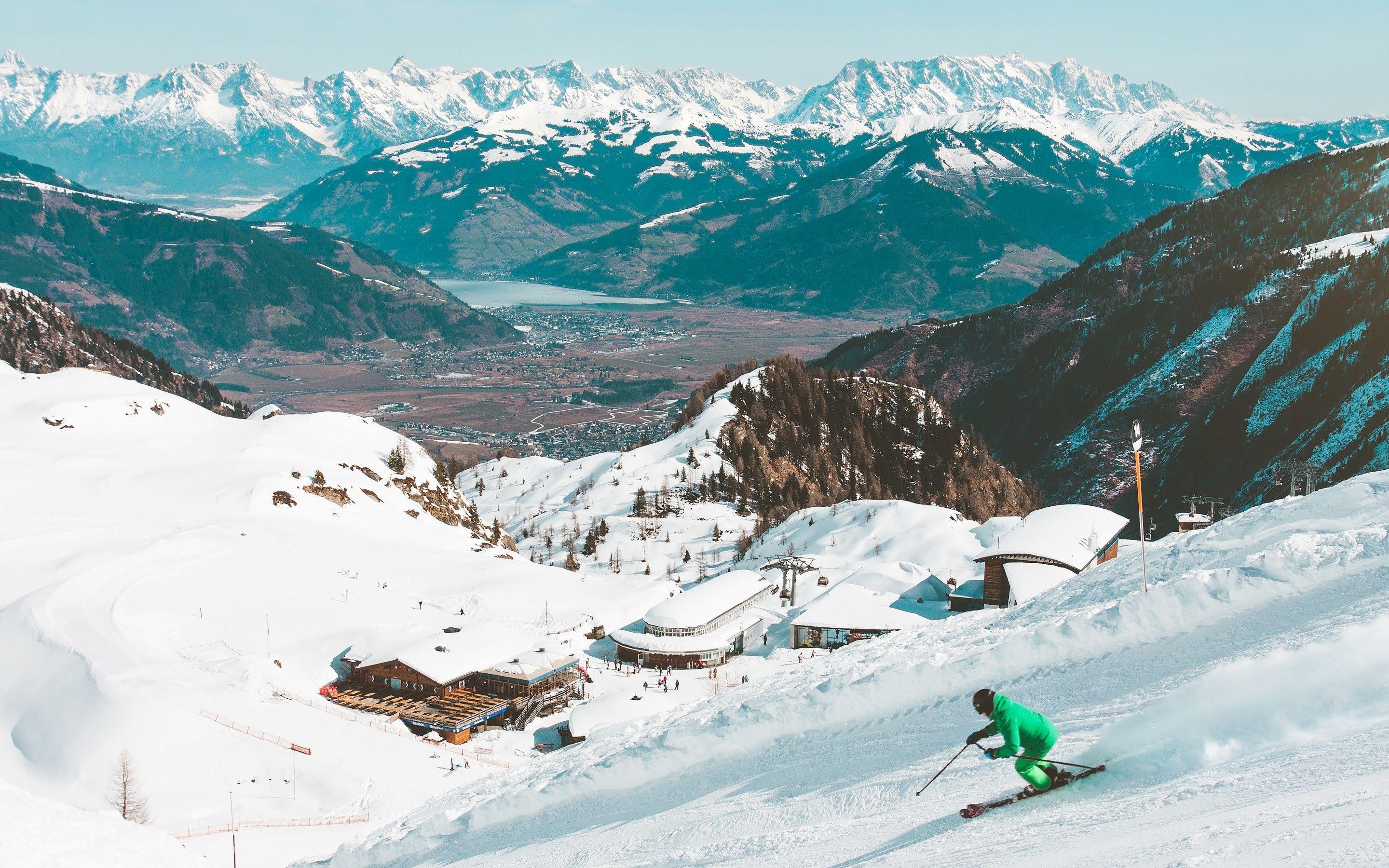 2880x1800 Download 2880x1800 Mountain, Snow, Ski Wallpaper for MacBook Pro 15 inch