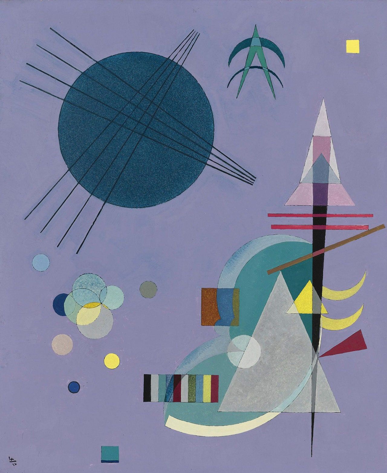 1280x1564 Kandinsky Violet Grun Wall Art, Wassily Kandinsky Reproduction Print