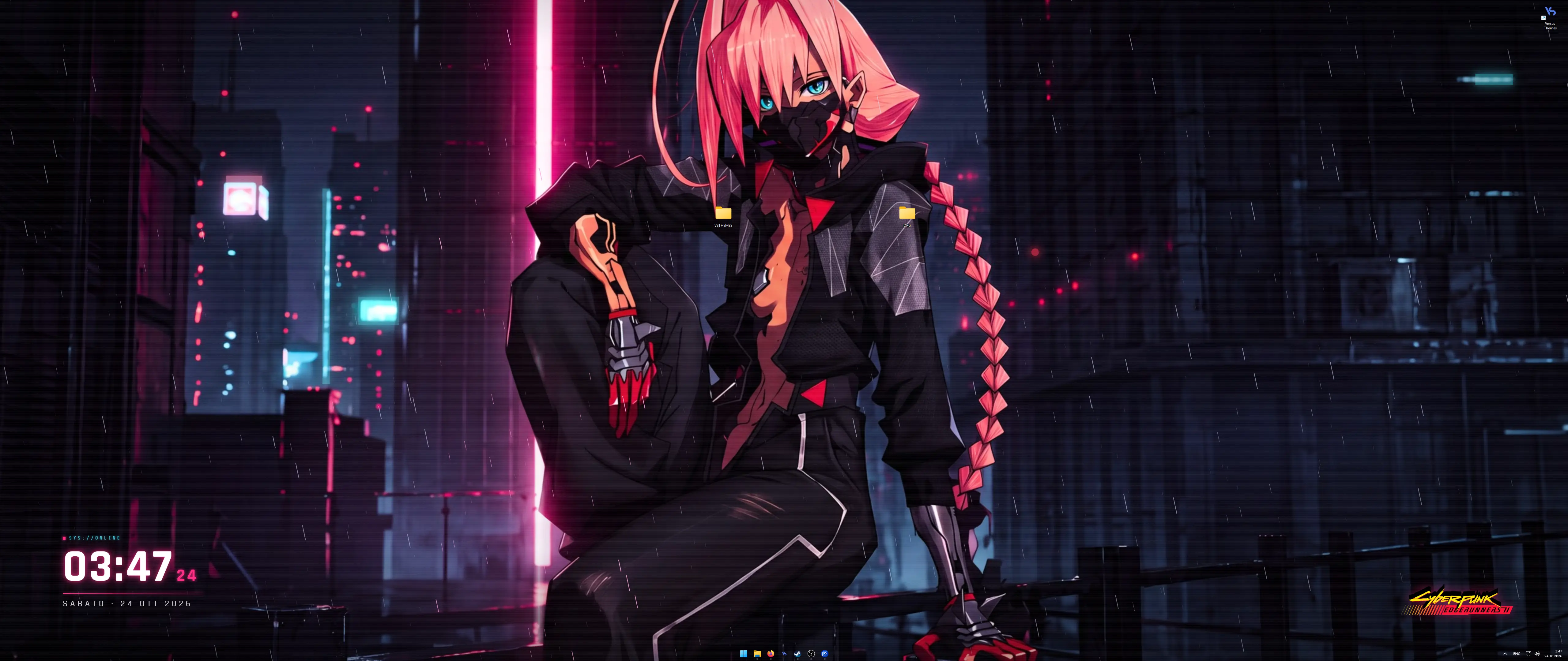 5120x2160 Live wallpaper Talia Yang (Cyberpunk Edgerunners 2) download on