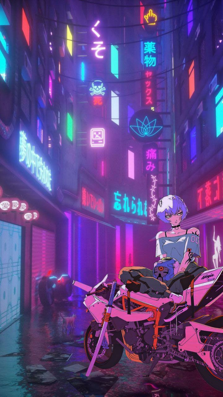 720x1280 Cyberpunk 2077 Anime Wallpaper