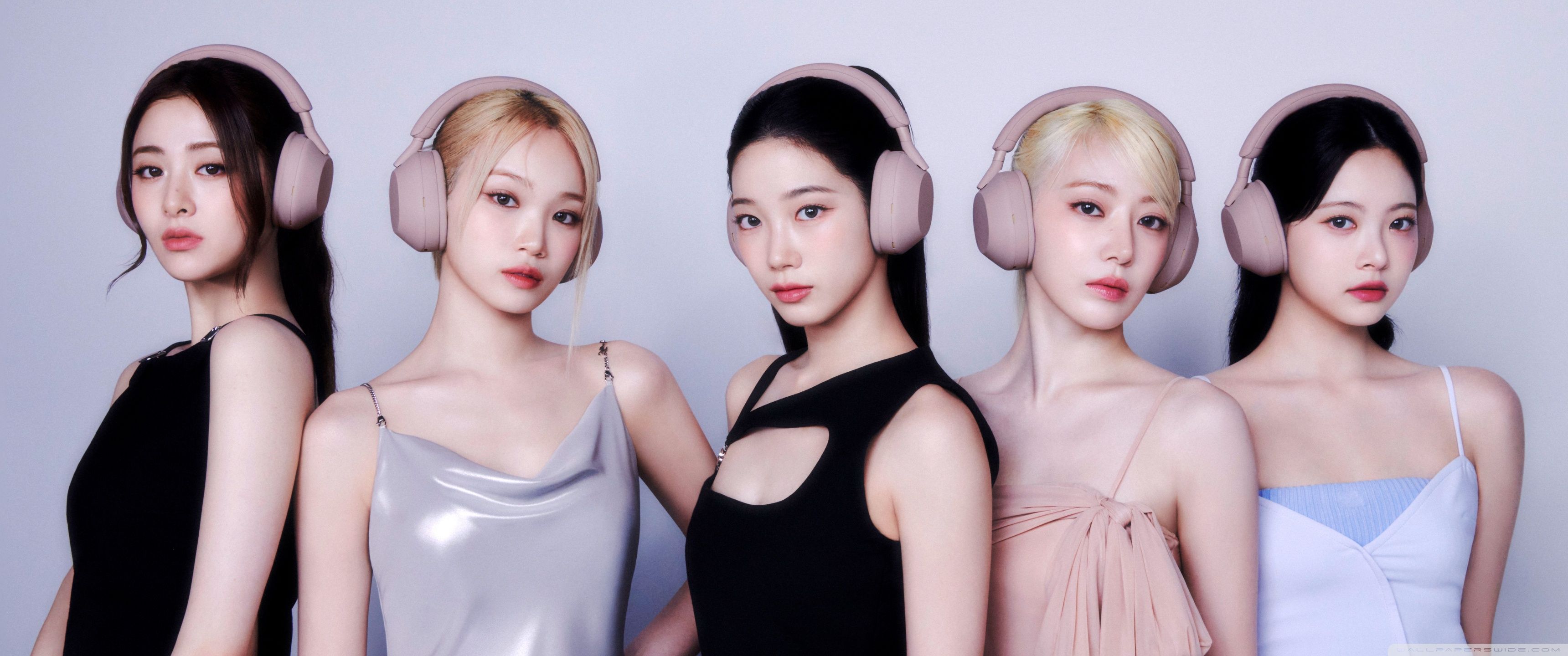 3440x1440 Le Sserafim Girl Group 4K UHD Wallpaper for UltraHD Desktop and TV : Widescreen and UltraWide Display : Dual Monitor