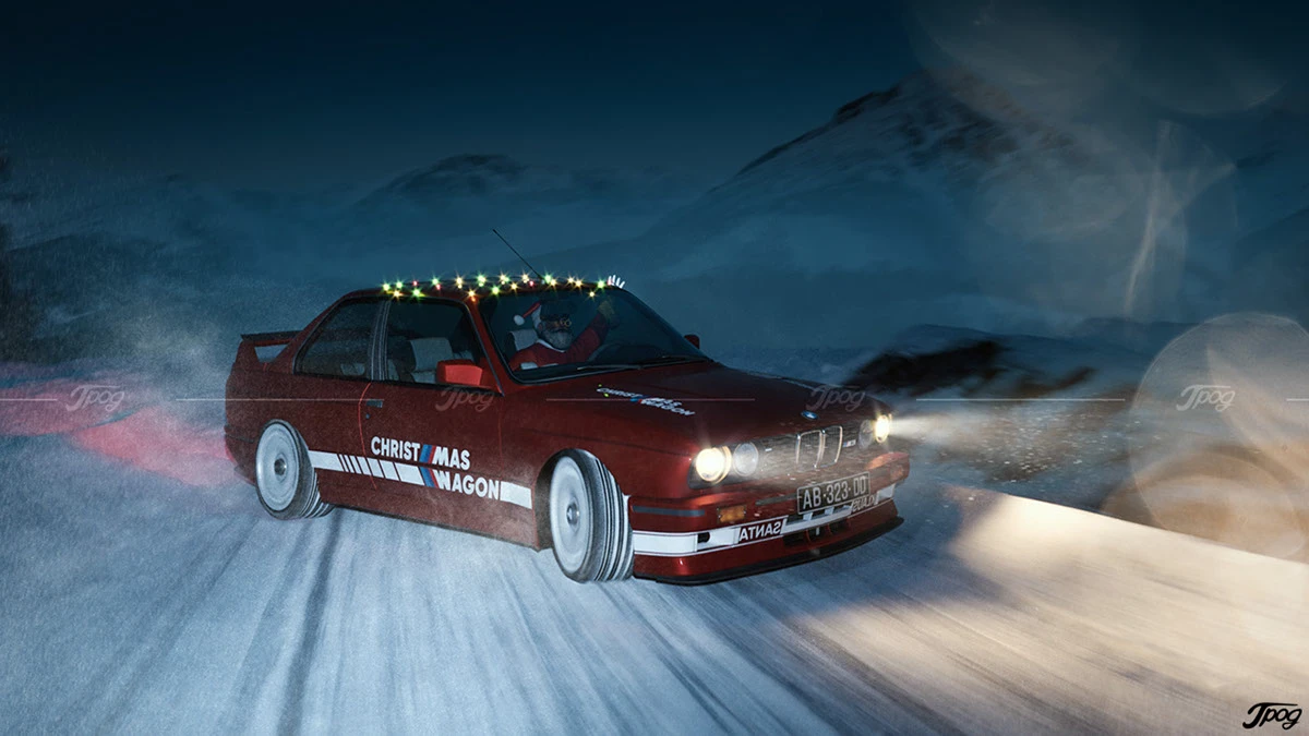 1200x675 BMW M3 E Christ///Mas, CGI. - Behance
