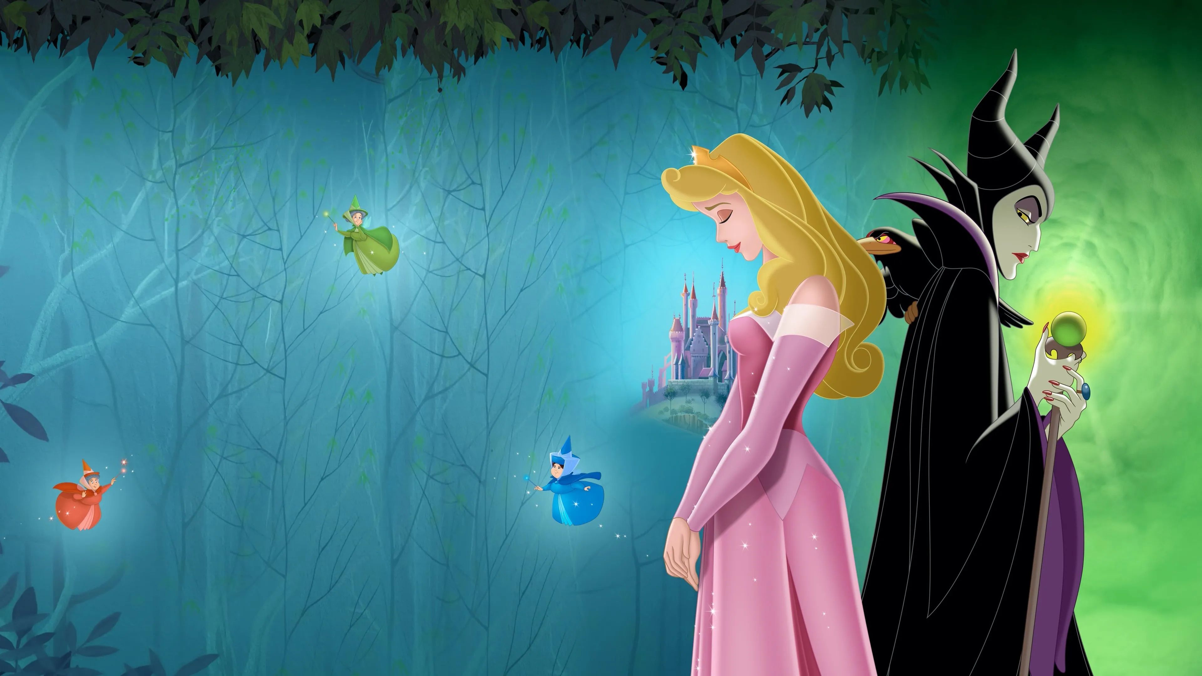 3840x2160 Aurora (Sleeping Beauty) Wallpaper