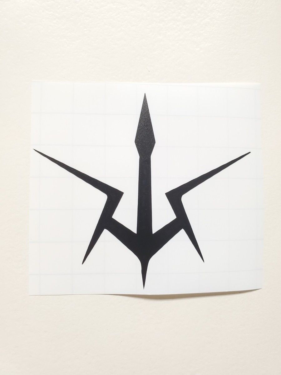 900x1200 Order of the Black Knights Code Geass Logo Sticker Vinyl Decal Waterproof!