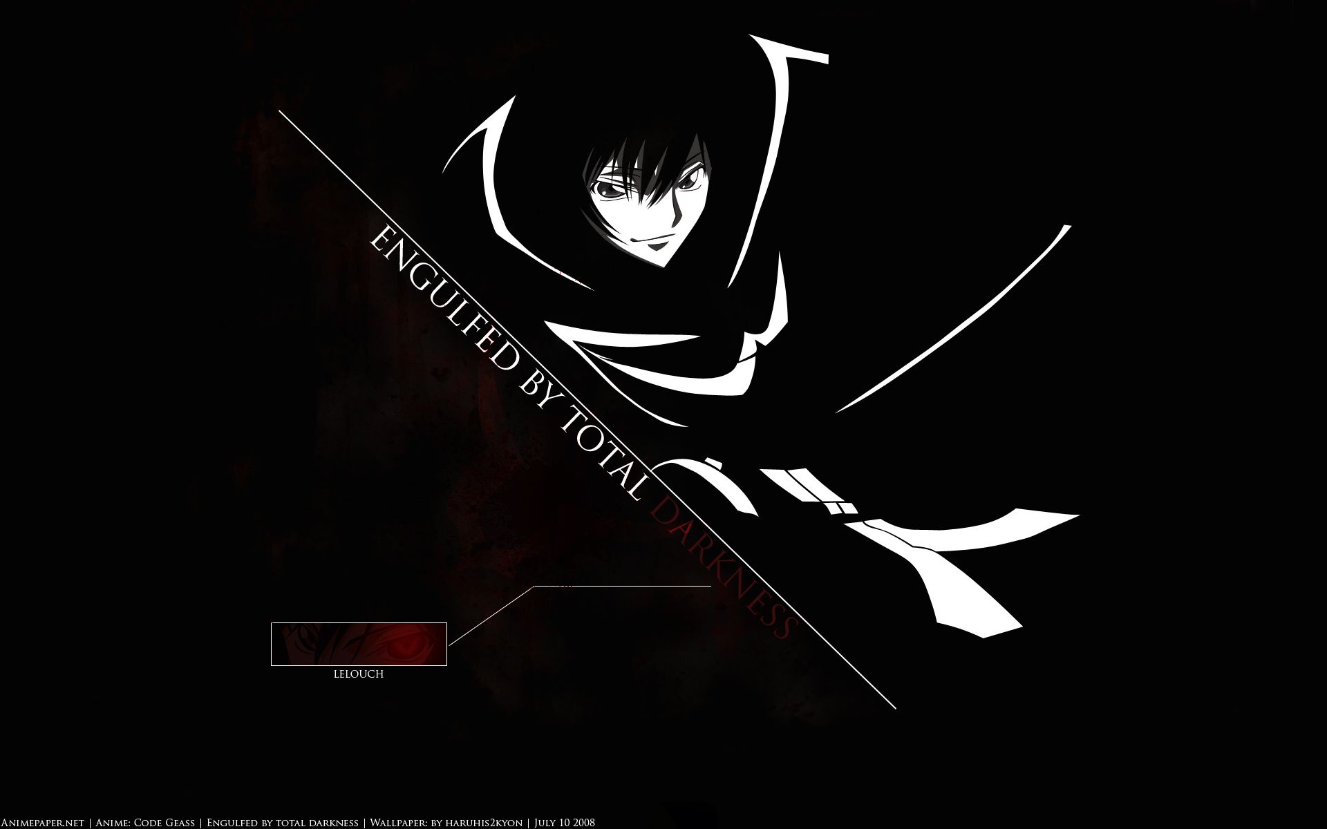 1920x1200 Lelouch Lamperouge HD Wallpaper: Code Geass Shadows Unleashedx1200