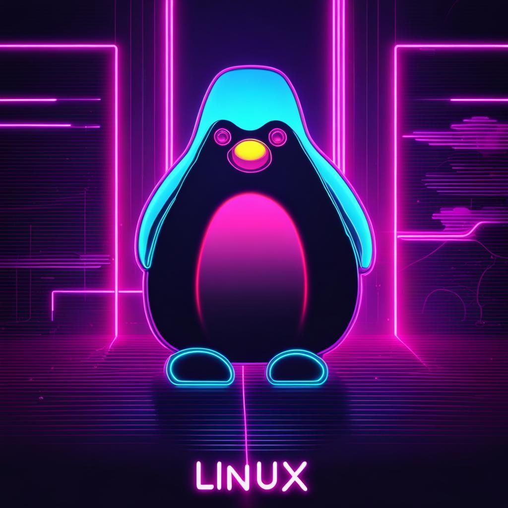1024x1024 wallpaper linux Synthwave Wallpaper in Neon Retro St