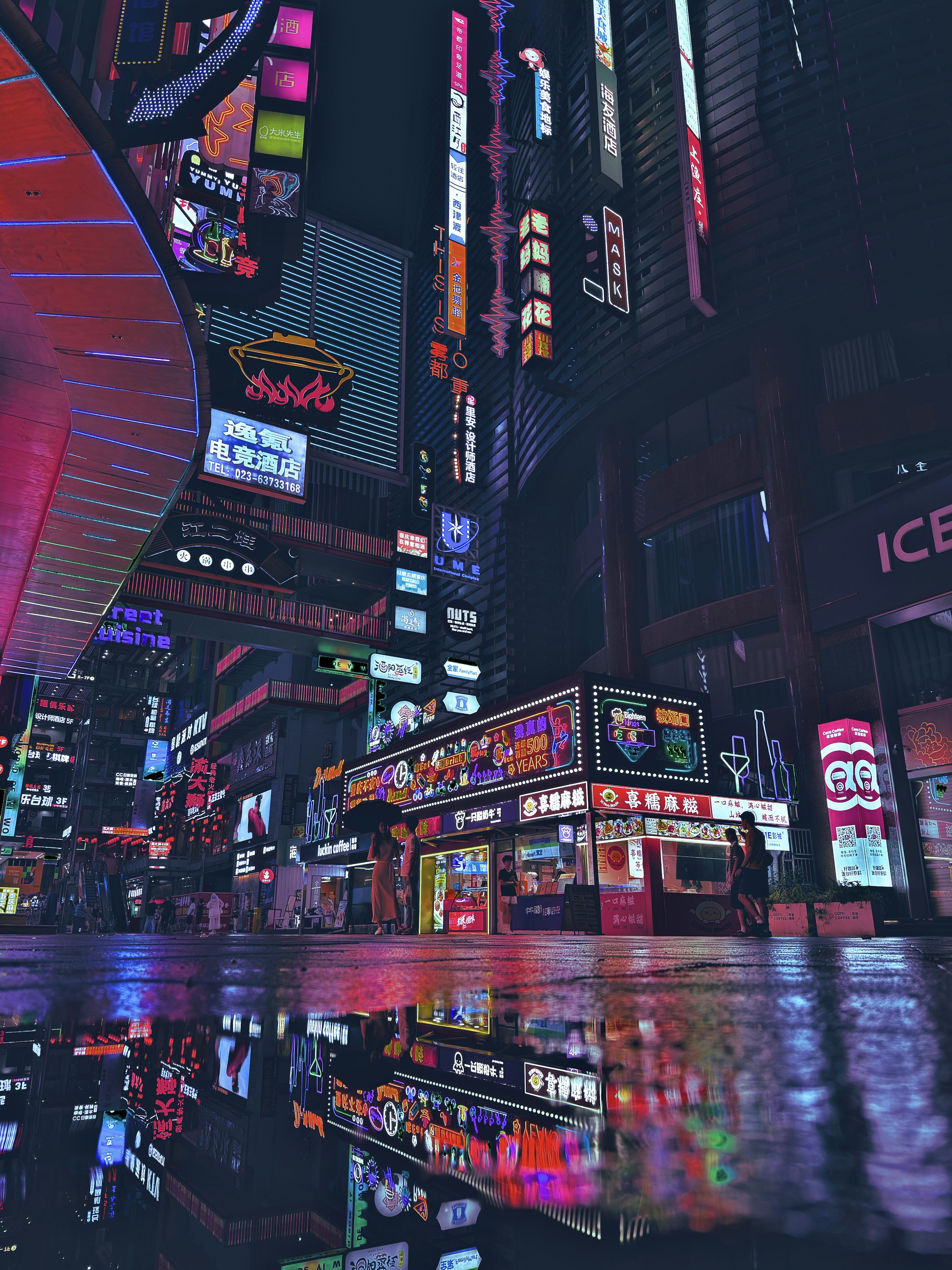 3000x4000 Neon Wallpaper: Free HD Download [4K]