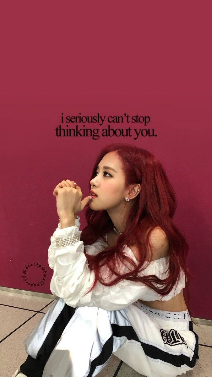 675x1200 Download Rose from Blackpink daydreaming of a special someone Wallpaper