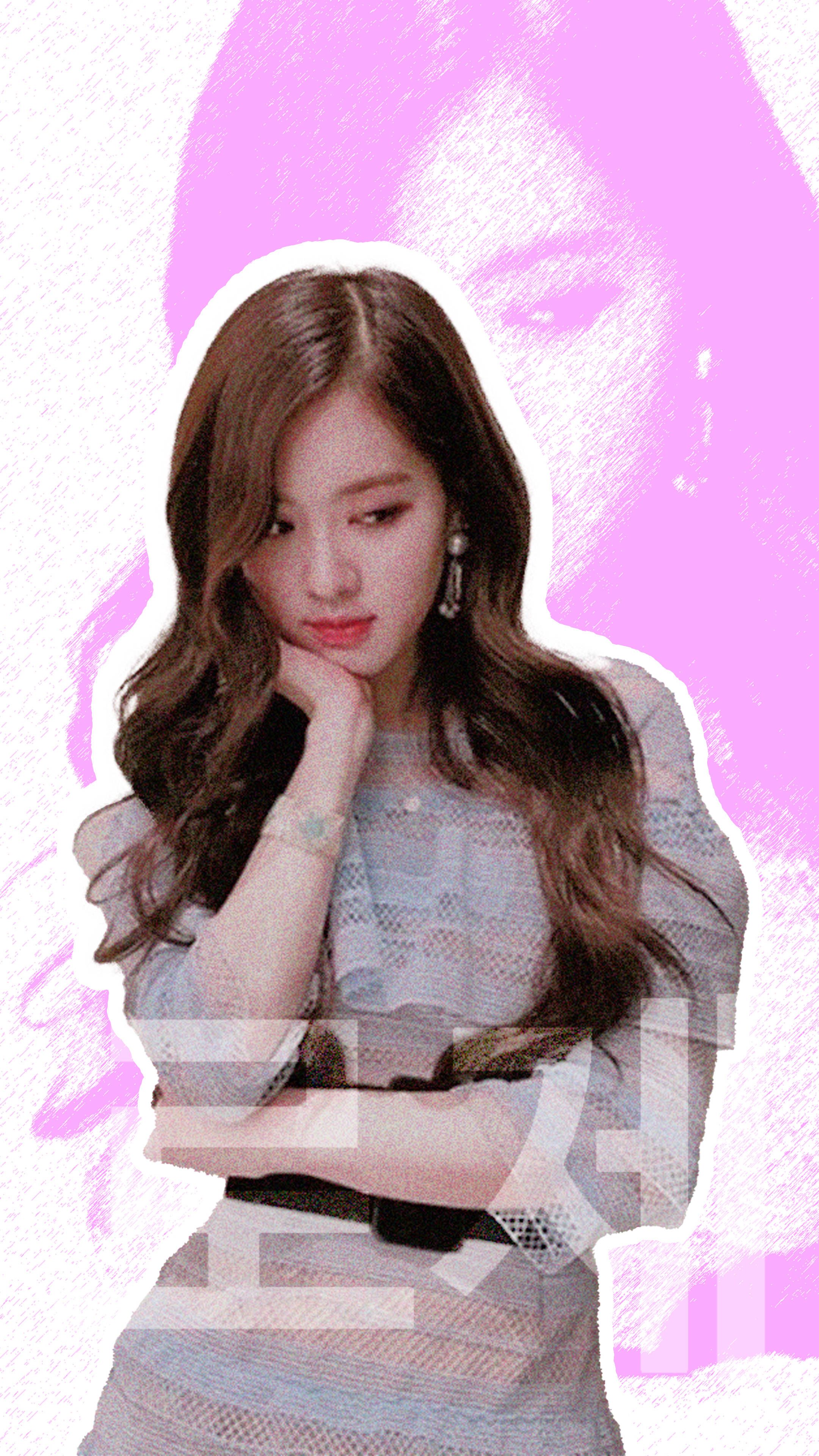 2160x3840 Download Cute Rose Blackpink Cutout Wallpaper
