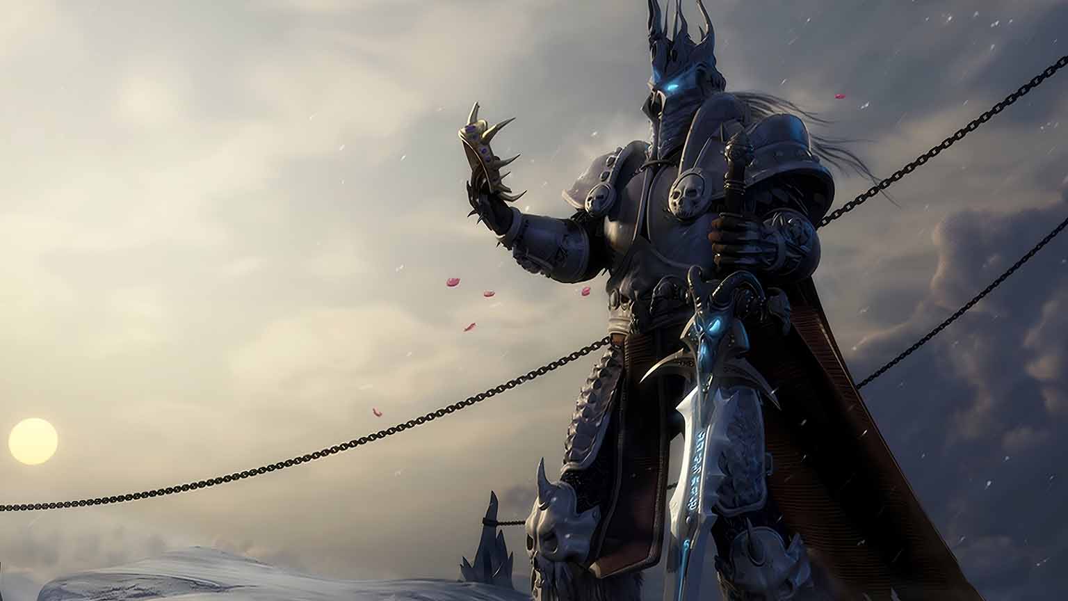 1536x864 Free WoW Lich King Crown 4K Fantasy Desktop Wallpaper PC