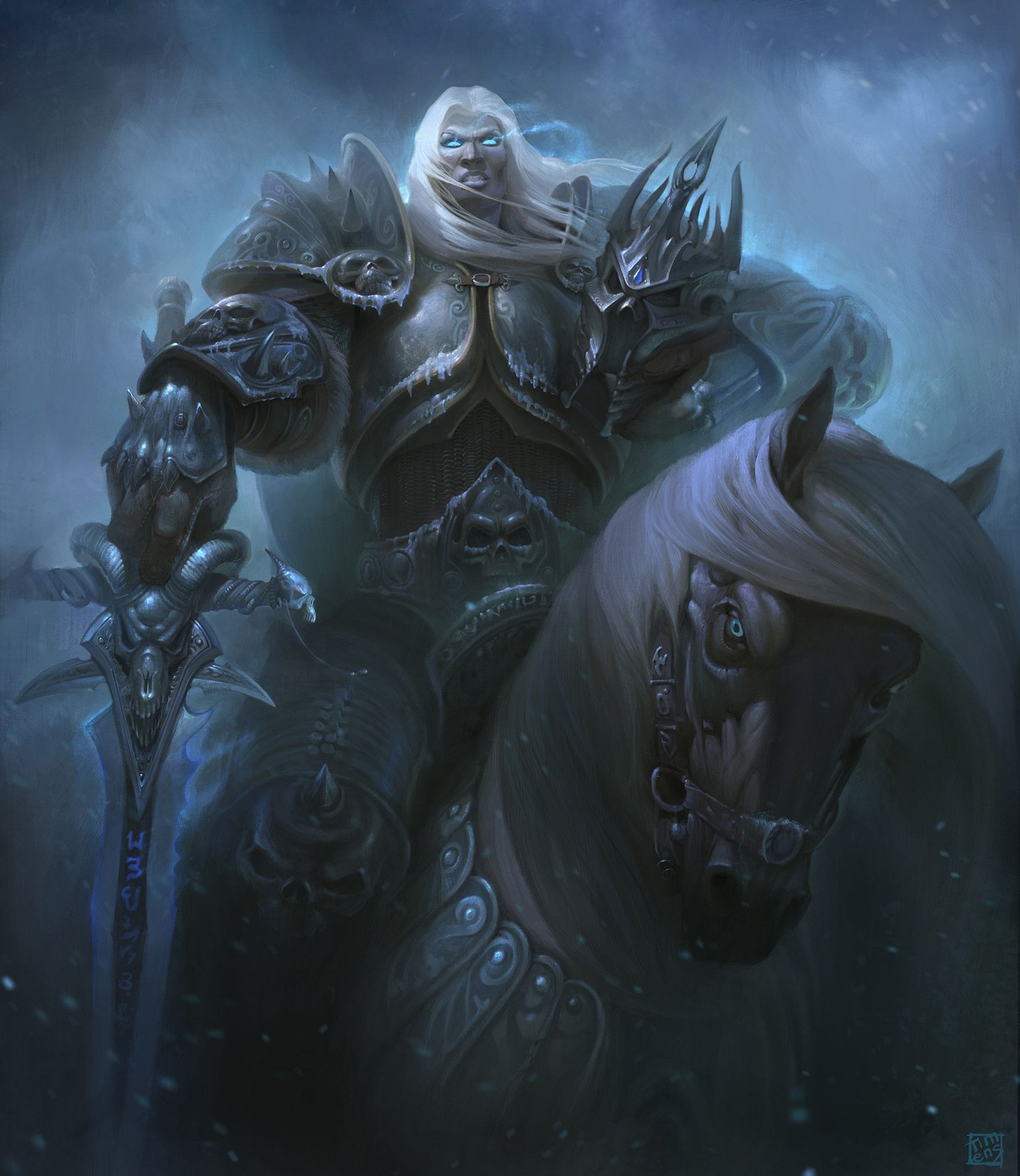 1734x2000 Lich King (WoW) Wallpaper