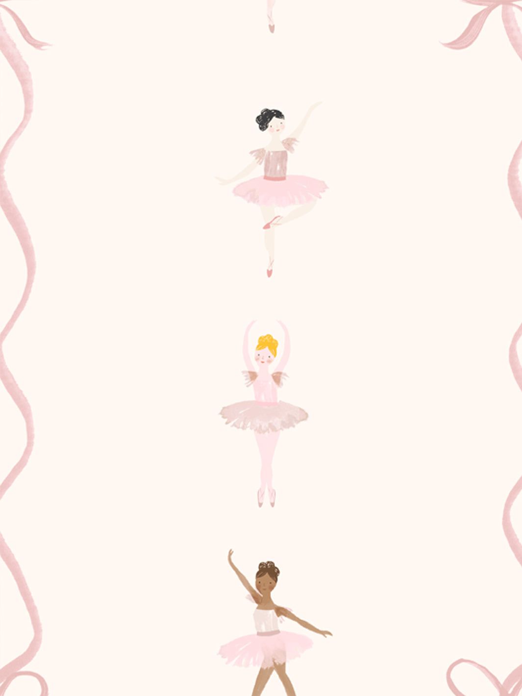 1065x1420 'Ballerina Stripe' Wallpaper