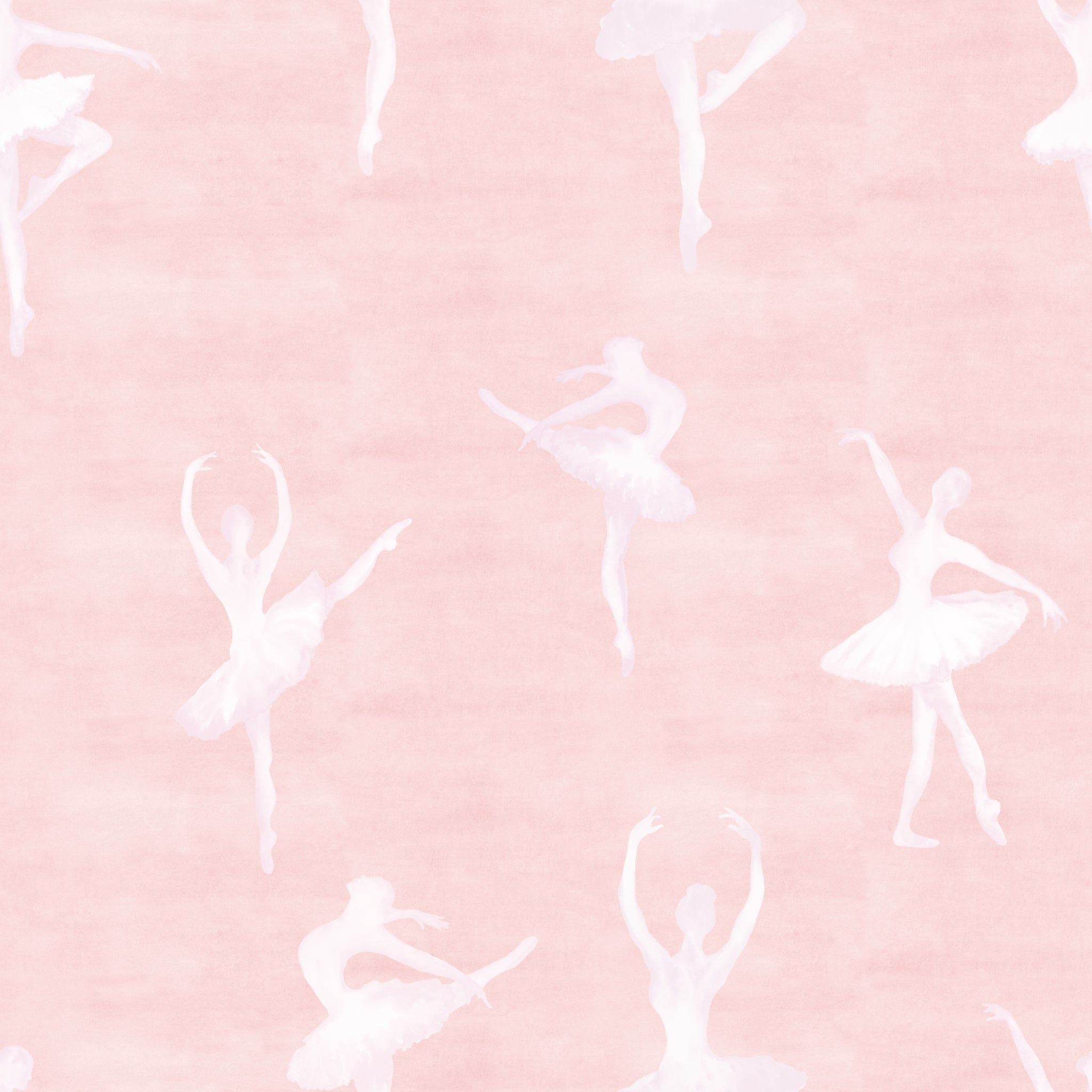 2048x2048 Pink & White Ballerina Luxe Peel and Stick Wallpaper (Pattern Edition) ft (h) x 19