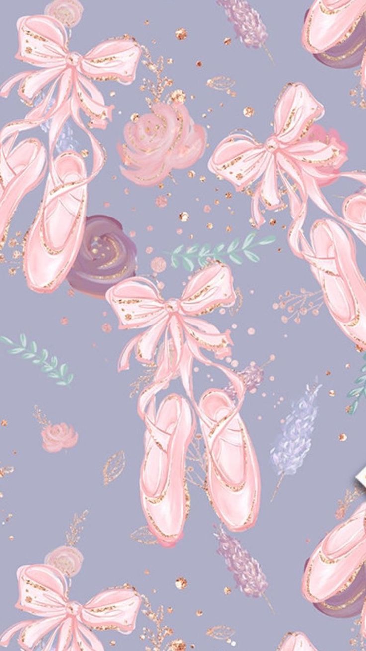 736x1308 Pink Ballet Shoes