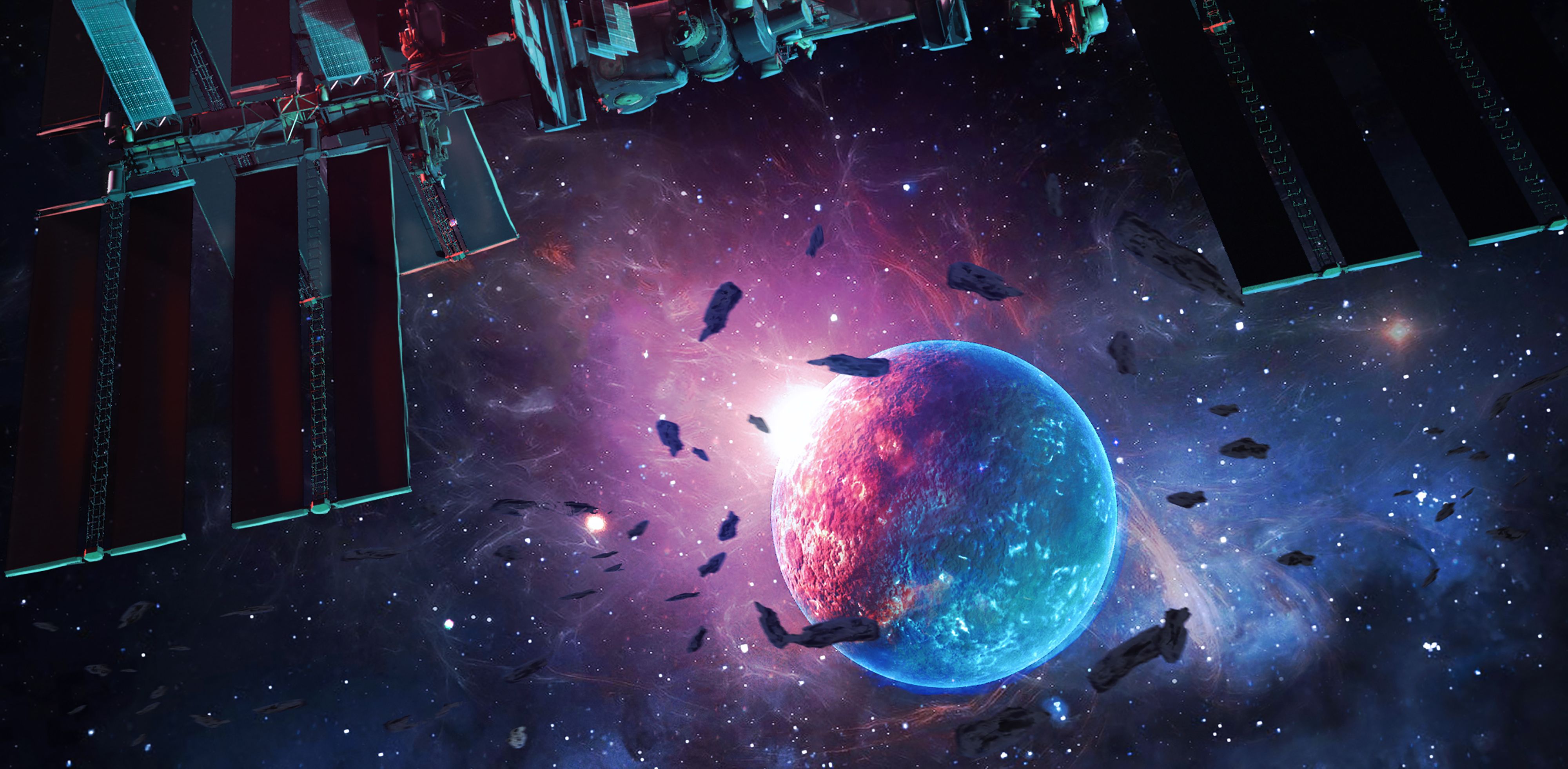 4000x1964 Unknown Planet 4k Wallpaper, HD Digital Universe Wallpaper, 4k Wallpaper , Image, Background, Photos and Picture