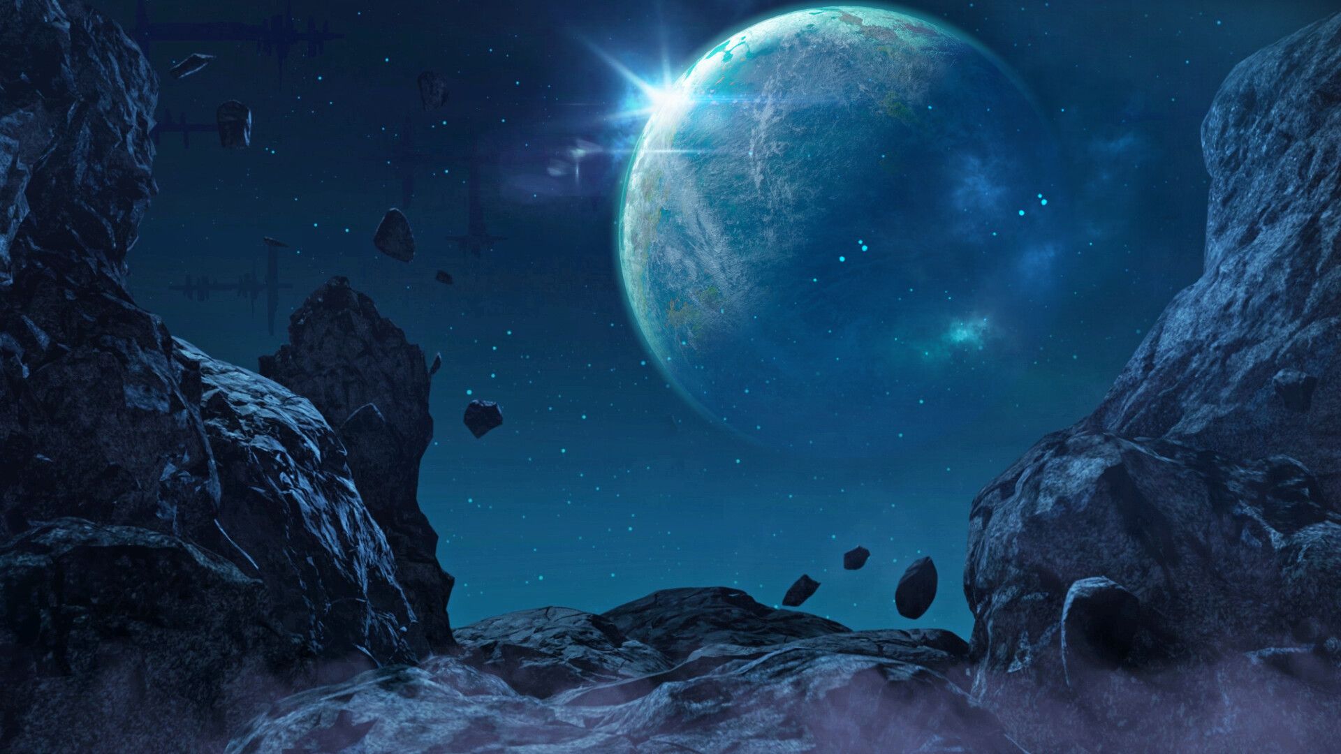 1920x1080 Rafaello, cold planet (space art)