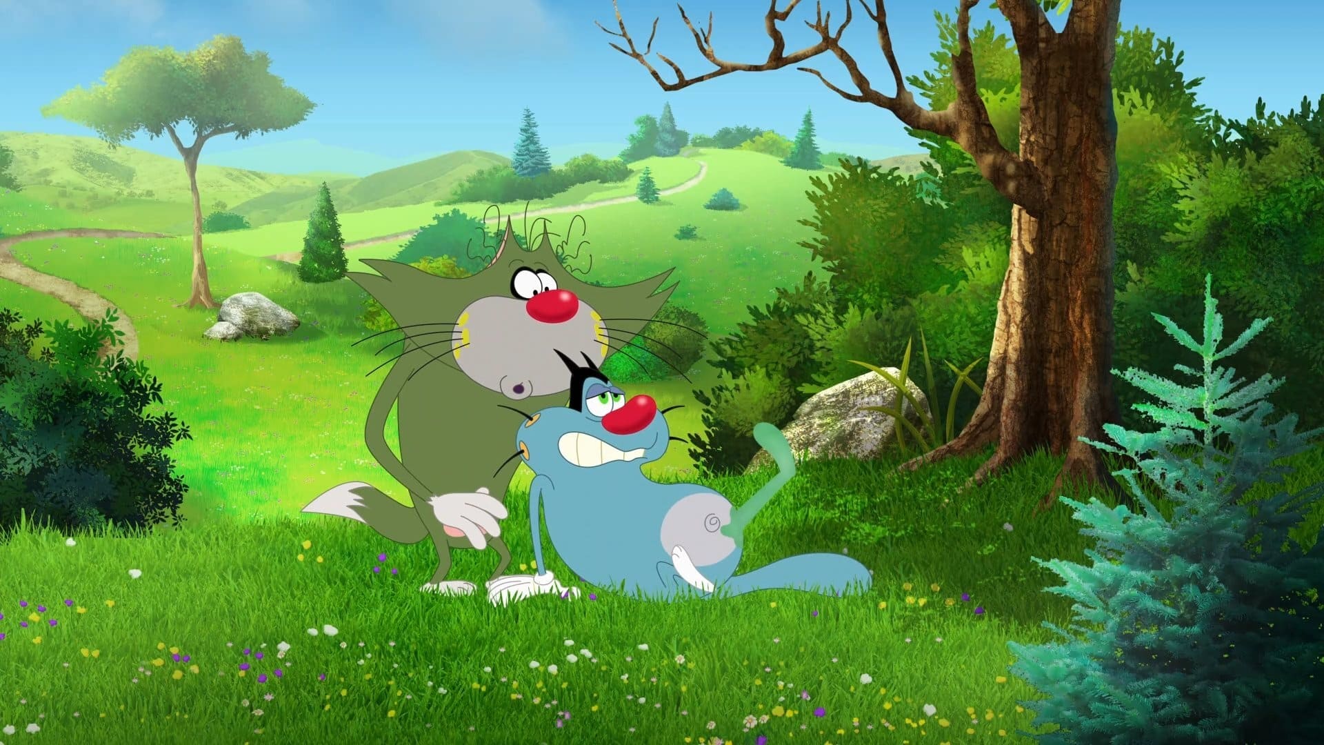1920x1080 Oggy Jack Wallpaper