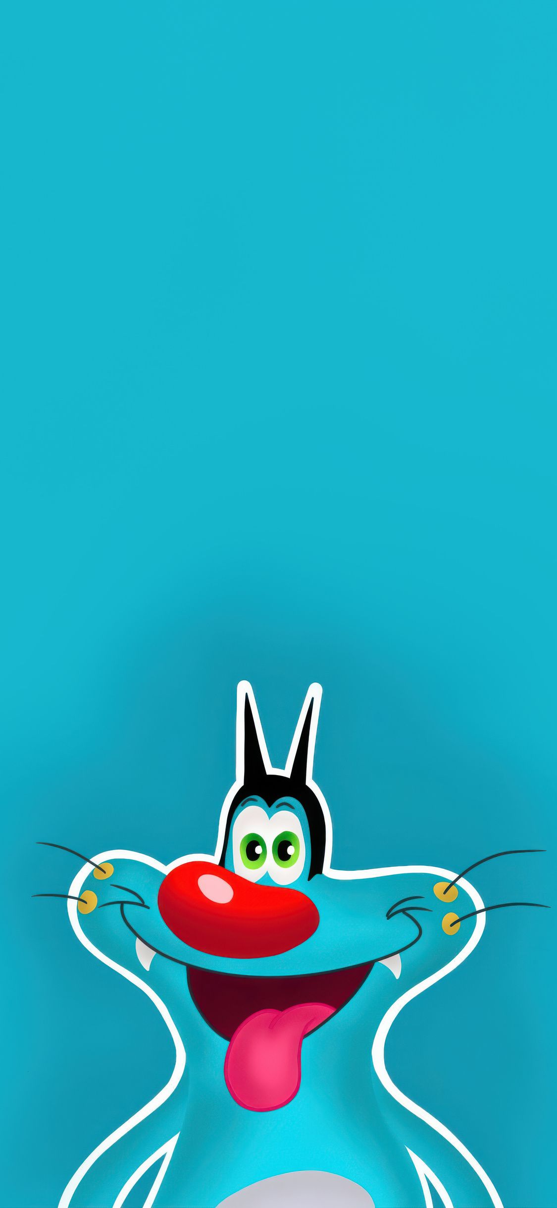 1125x2436 Oggy Smiling Minimalism iPhone XS, iPhone iPhone X , HD 4k Wallpaper, Image, Background, Photos and Picture