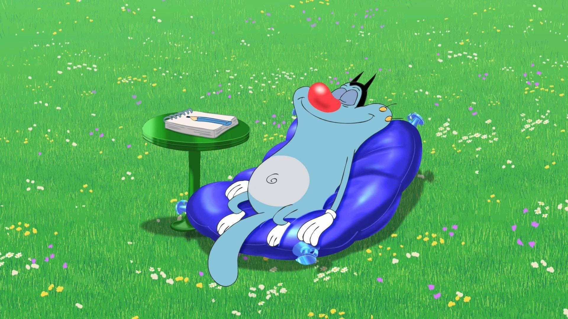 1920x1080 Download Oggy And The Cockroaches Relaxing Wallpaper