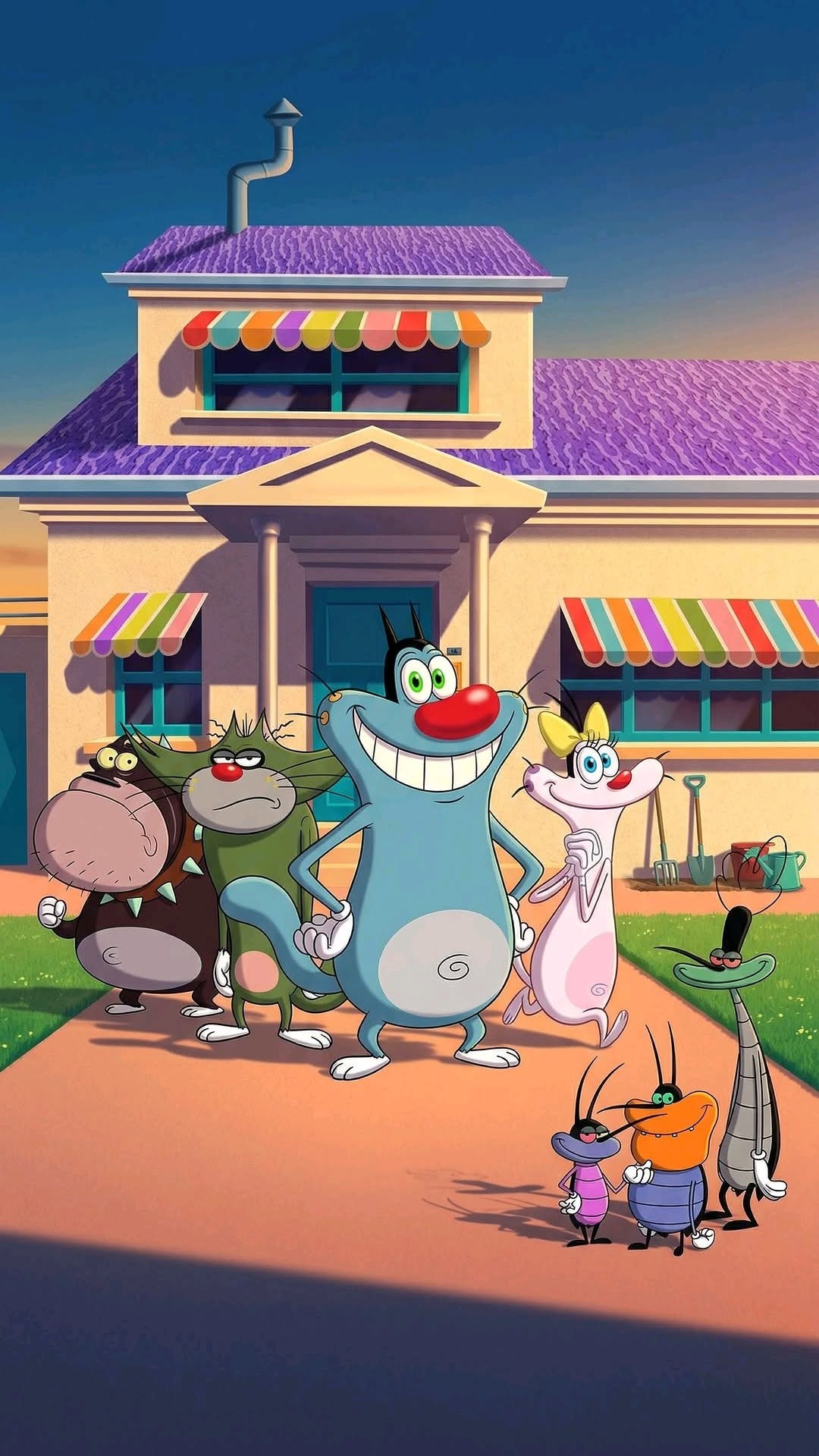 1080x1920 Oggy and the Cockroaches
