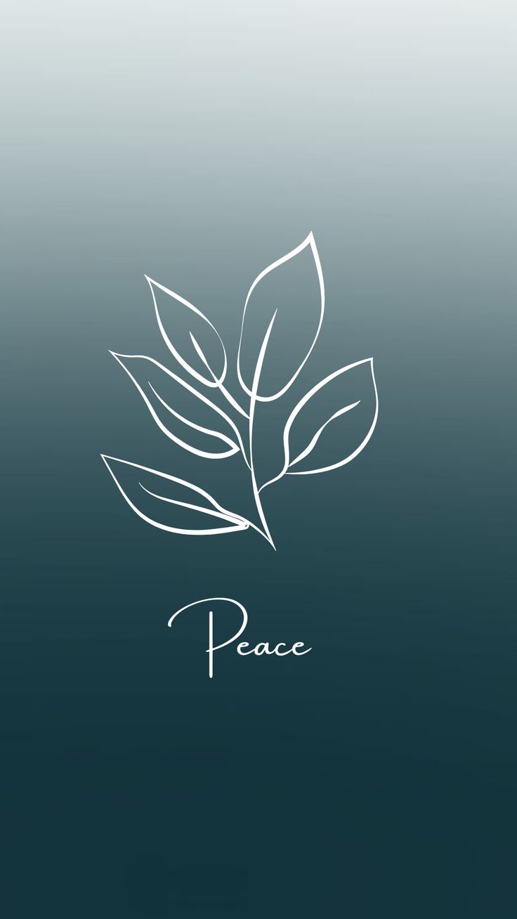 736x1308 Aesthetic Wallpaper with Peaceful Vibes. Peace wallpaper hd, Minimalist peace design, Motivational quote with leaf