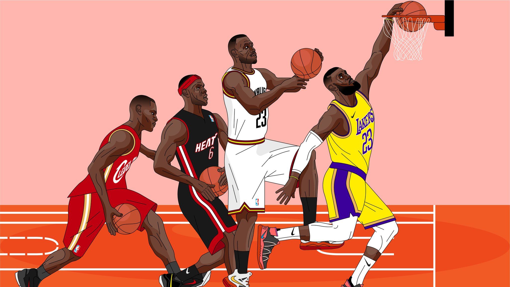 2048x1152 LeBron James: NBA superstar's evolution from high school prodigy