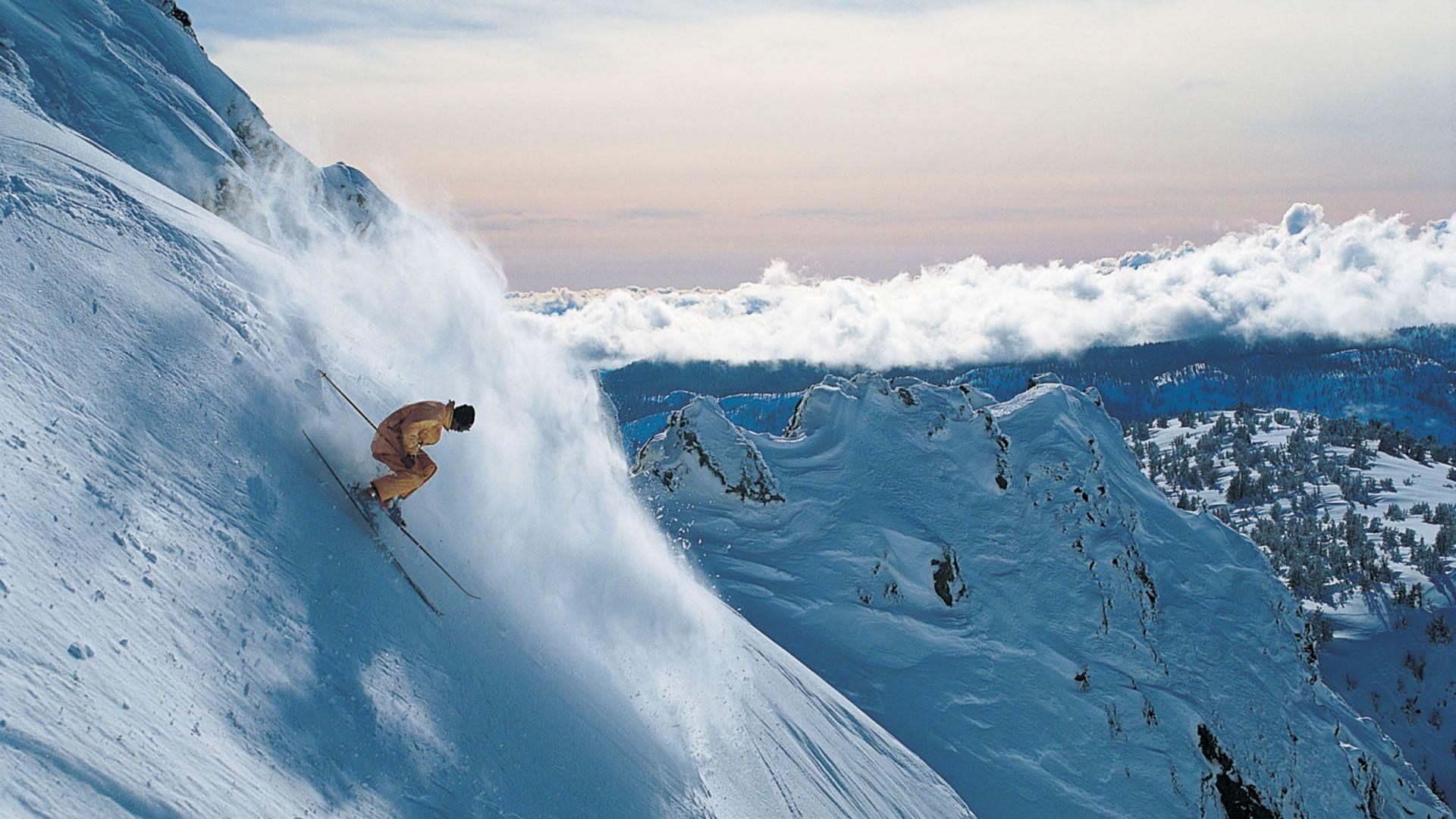 1920x1080 Ski Mountain Wallpaper