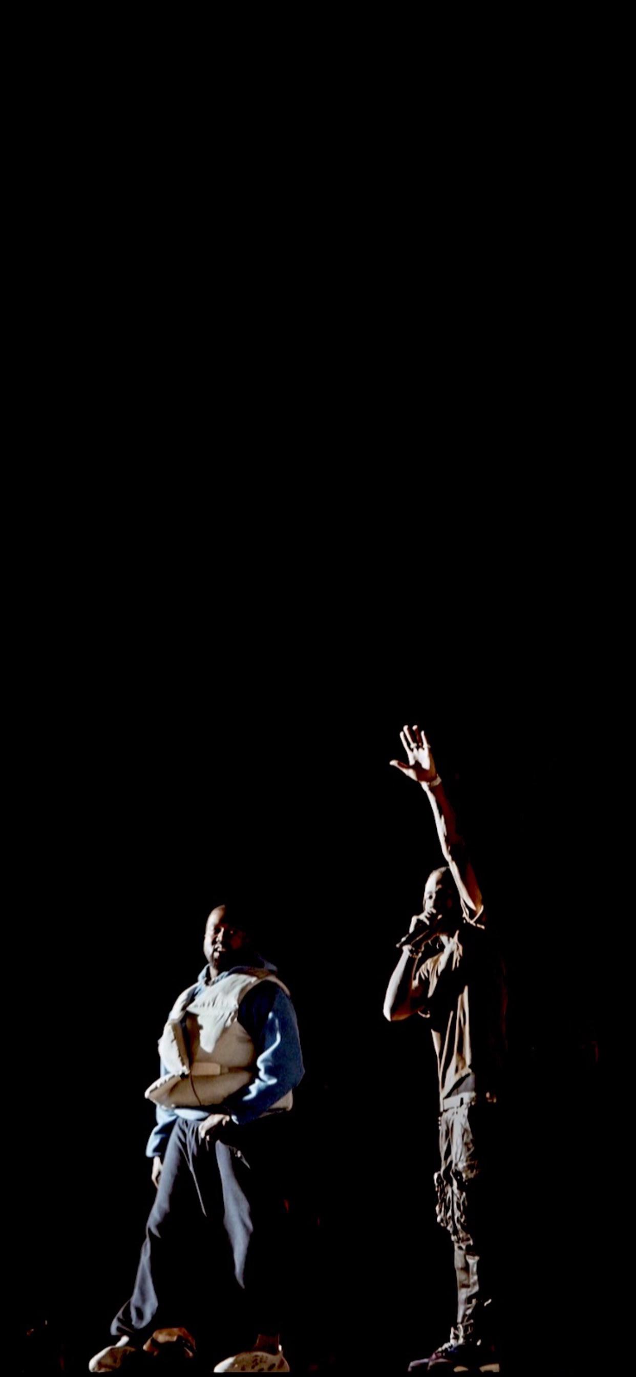 1242x2688 Kanye West with Travis Scott at Astroworld Fest 2019 (fixed)
