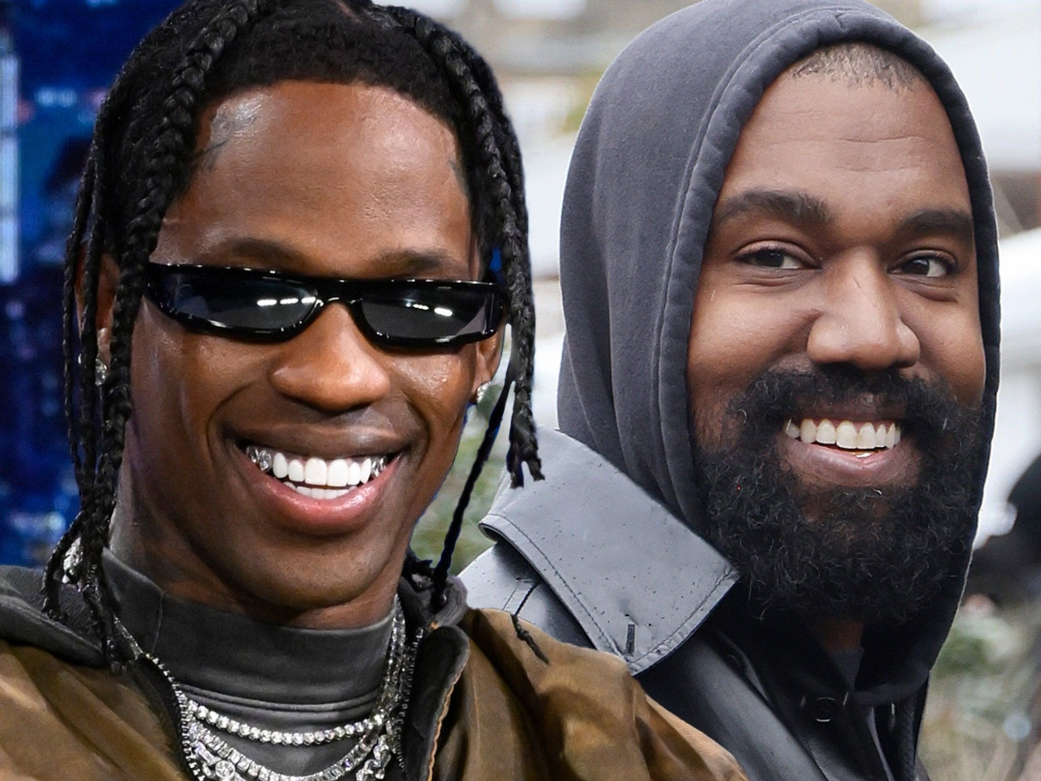 2048x1536 Kanye West Rehearsing With Travis Scott, Signs Pointing To Performance Together