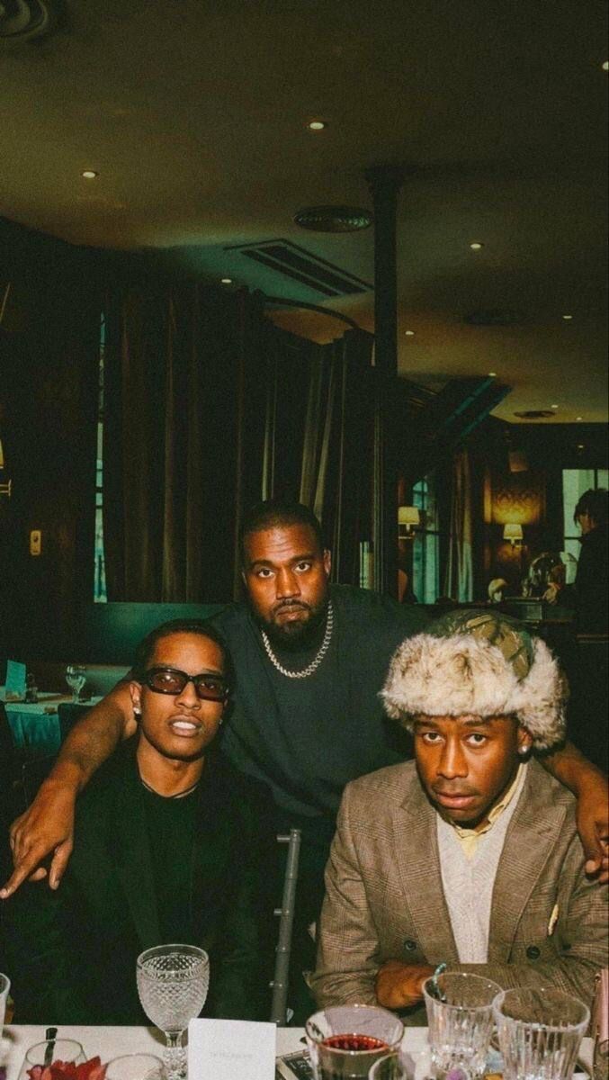677x1200 Kanye West, Travis Scott, Tyler the Creator Famous Rappers
