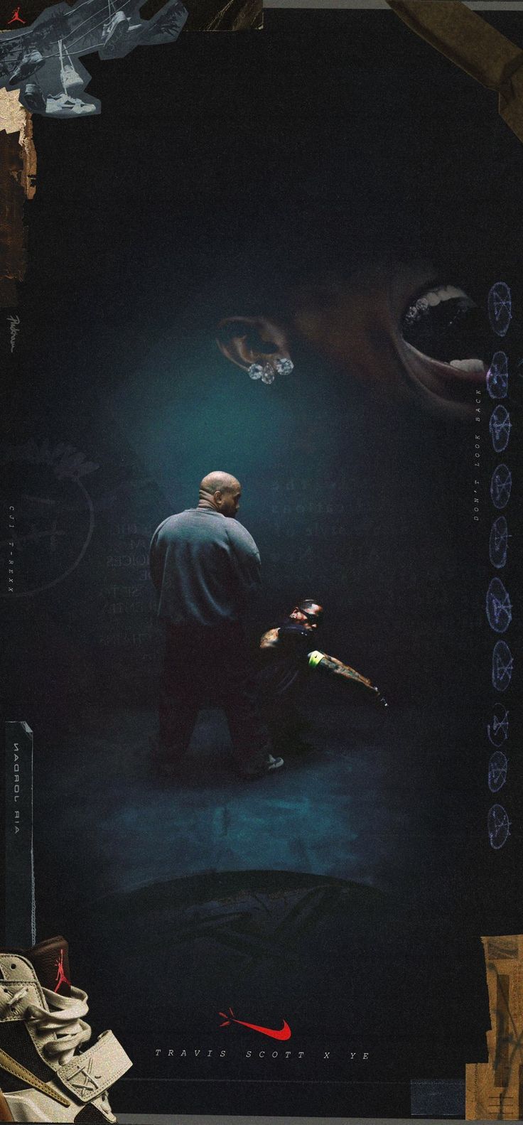 736x1583 Kanye and travis scott wallpaper. Ye background, Travis scott and kanye west, Travisscott