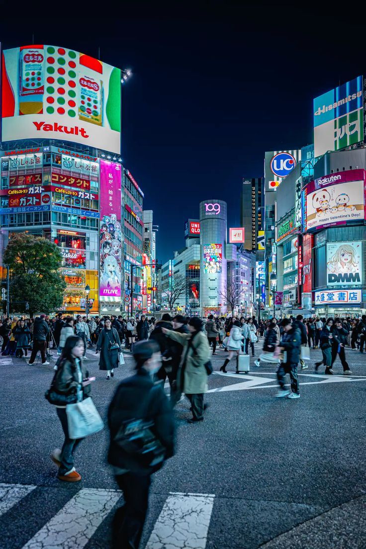 736x1104 Harmony in the chaos, Shibuya crossing