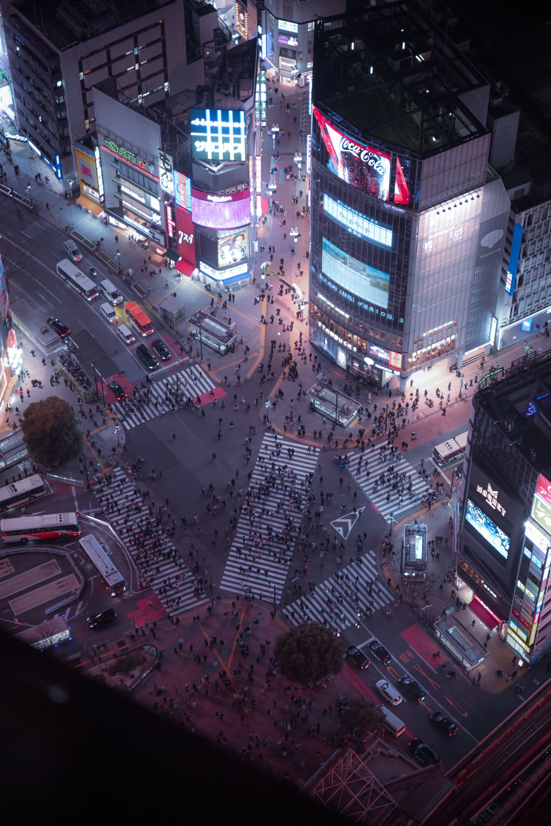 2160x3240 Vibrant Night at Shibuya Crossing Tokyo · Free
