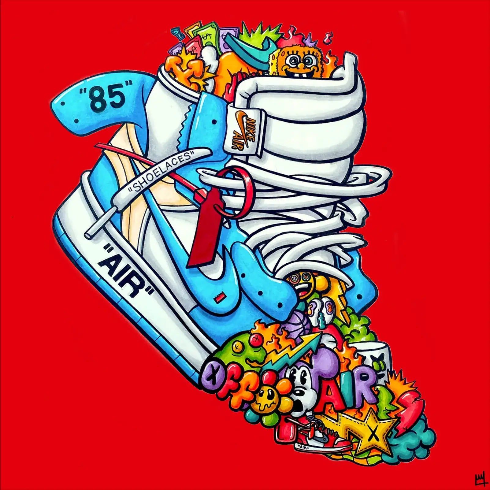 1602x1602 Nike Air Jordan 1 Wall Art. BIG Wall Décor