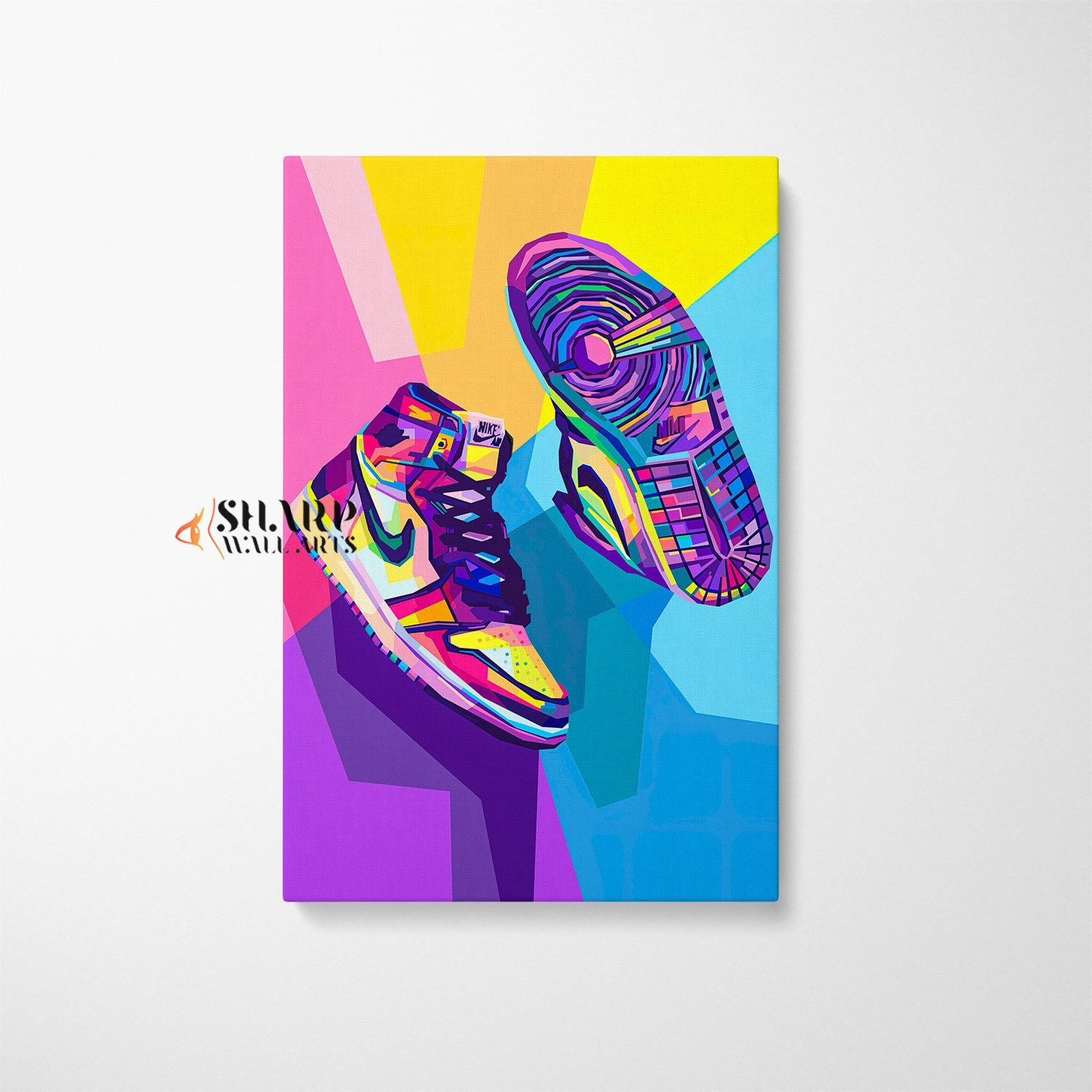 1500x1500 AIR JORDAN ART Sneaker Wall Art Sport Wall Art, Jordan Shoes Poster, Pop Art Wall Art, Gift for Boyfriend, Street Art Prints, Pop Art Canvas