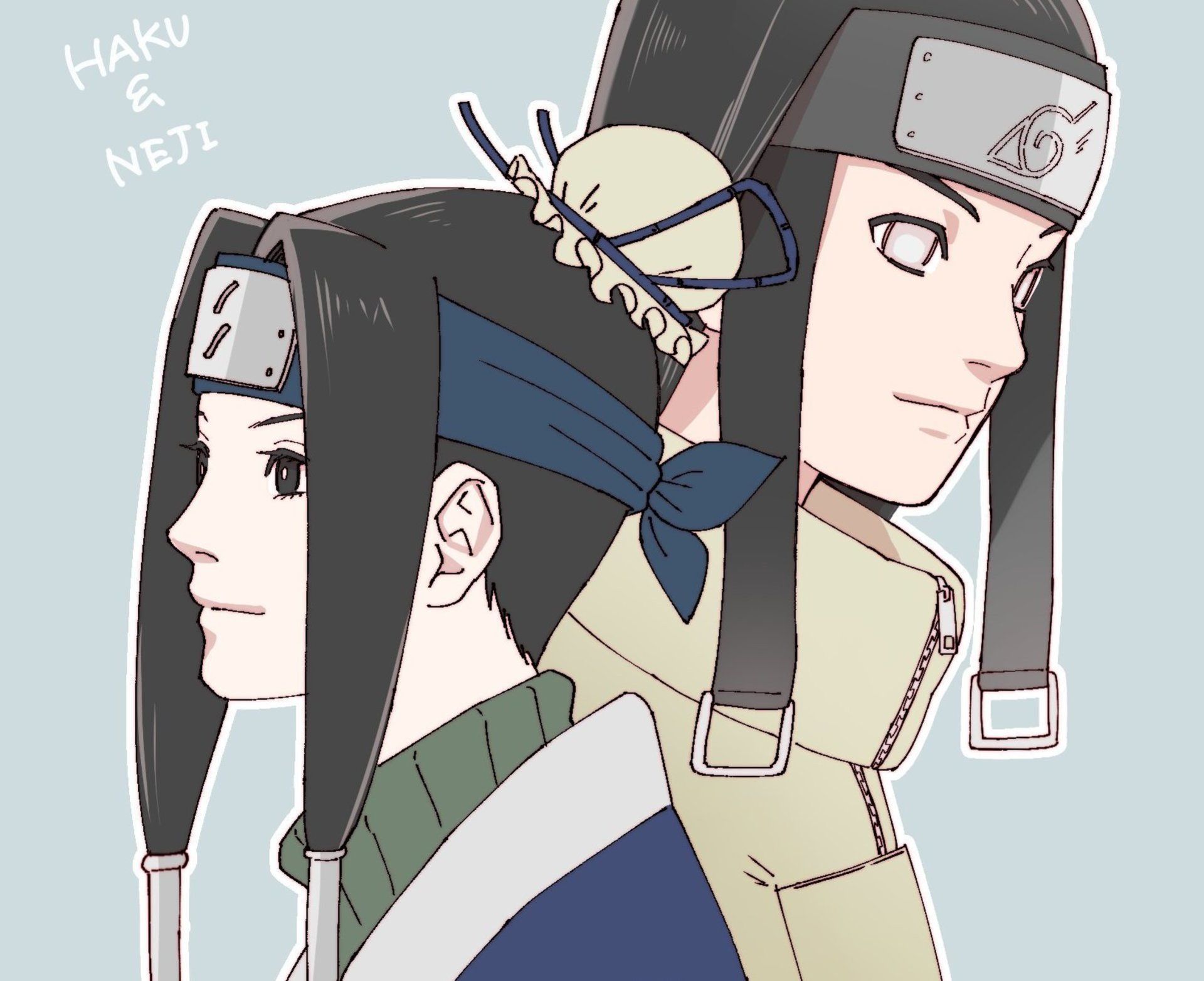 1920x1565 Desktop wallpaper: Anime, Naruto, Haku (Naruto), Neji Hyūga 4K free download for PC. 461523