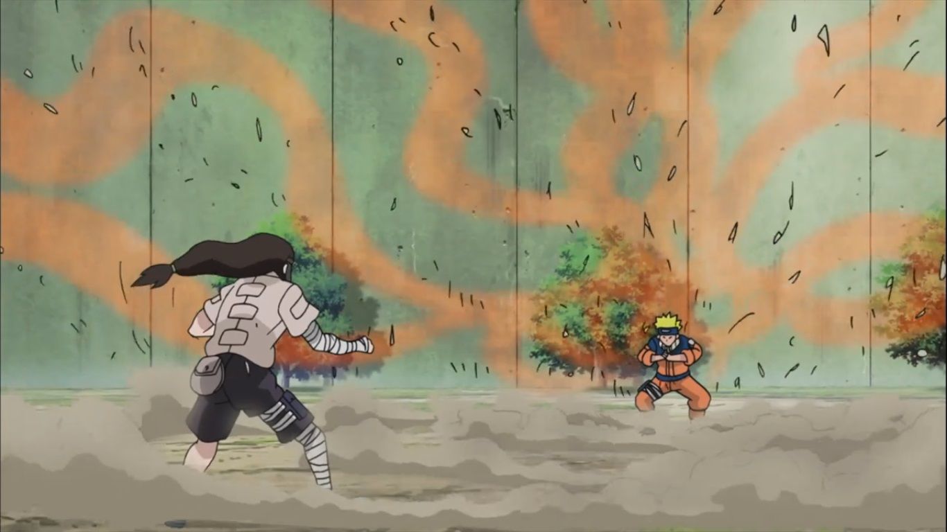 1366x768 Naruto vs Neji. Daily Anime Art