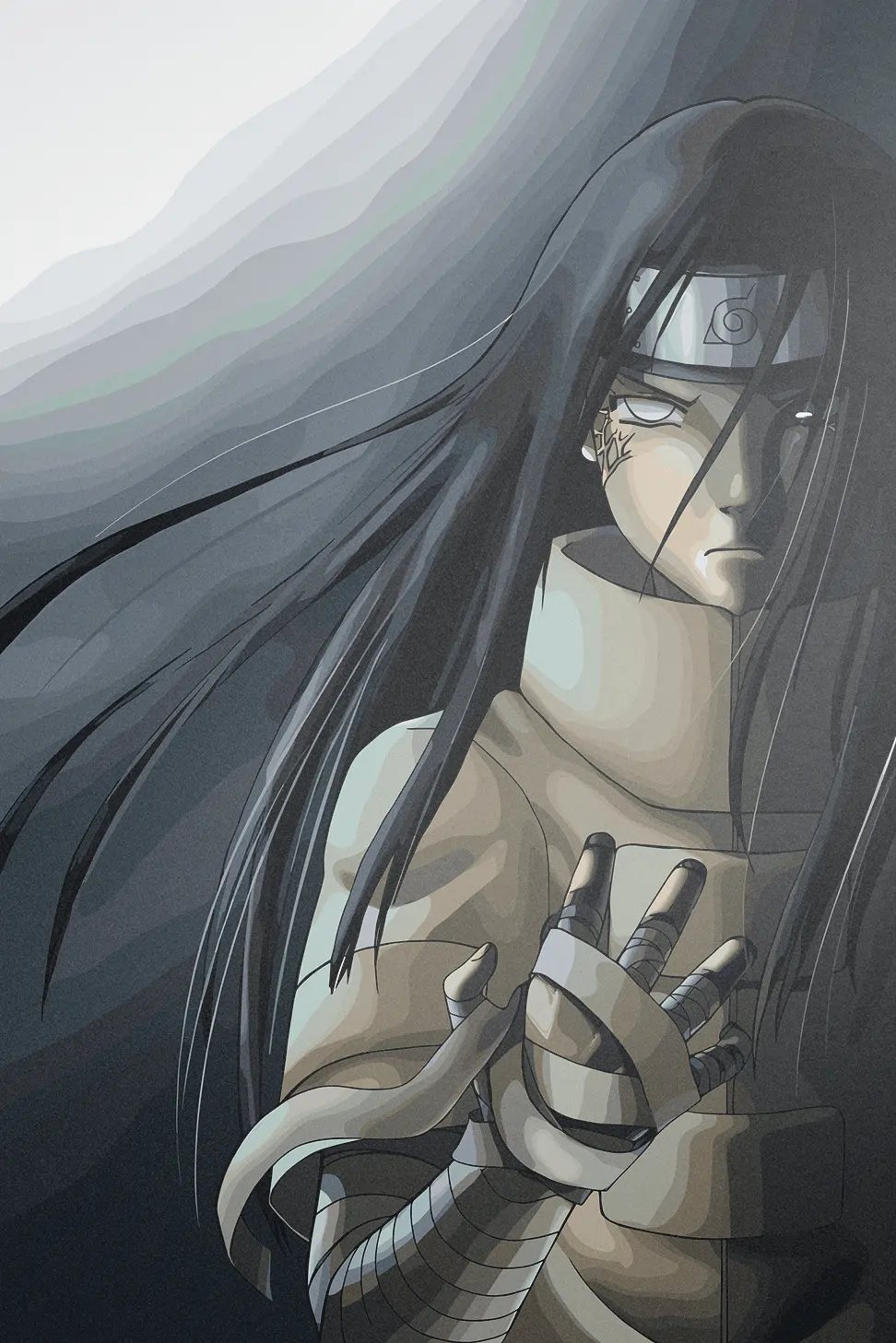 972x1457 Neji Hyuga Posters