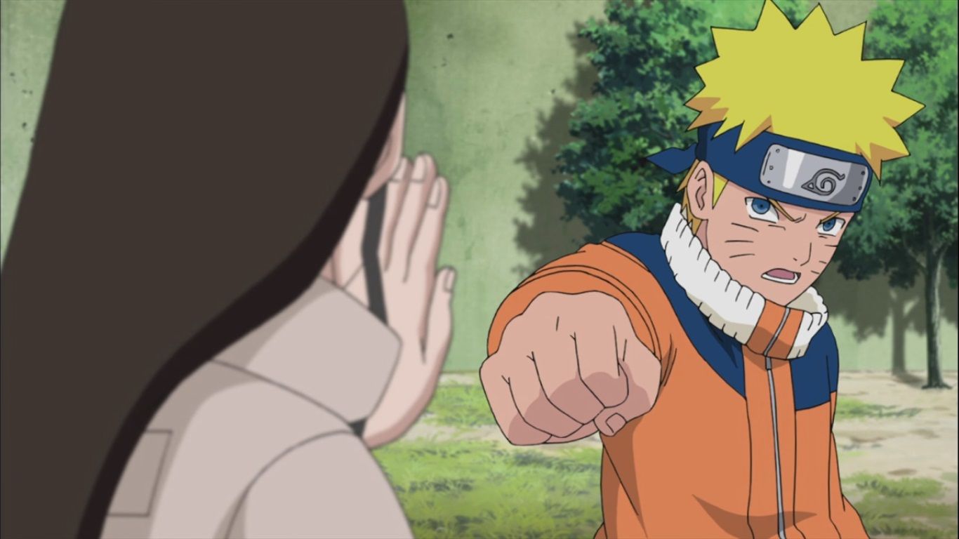 1366x768 Naruto battles Neji. Daily Anime Art