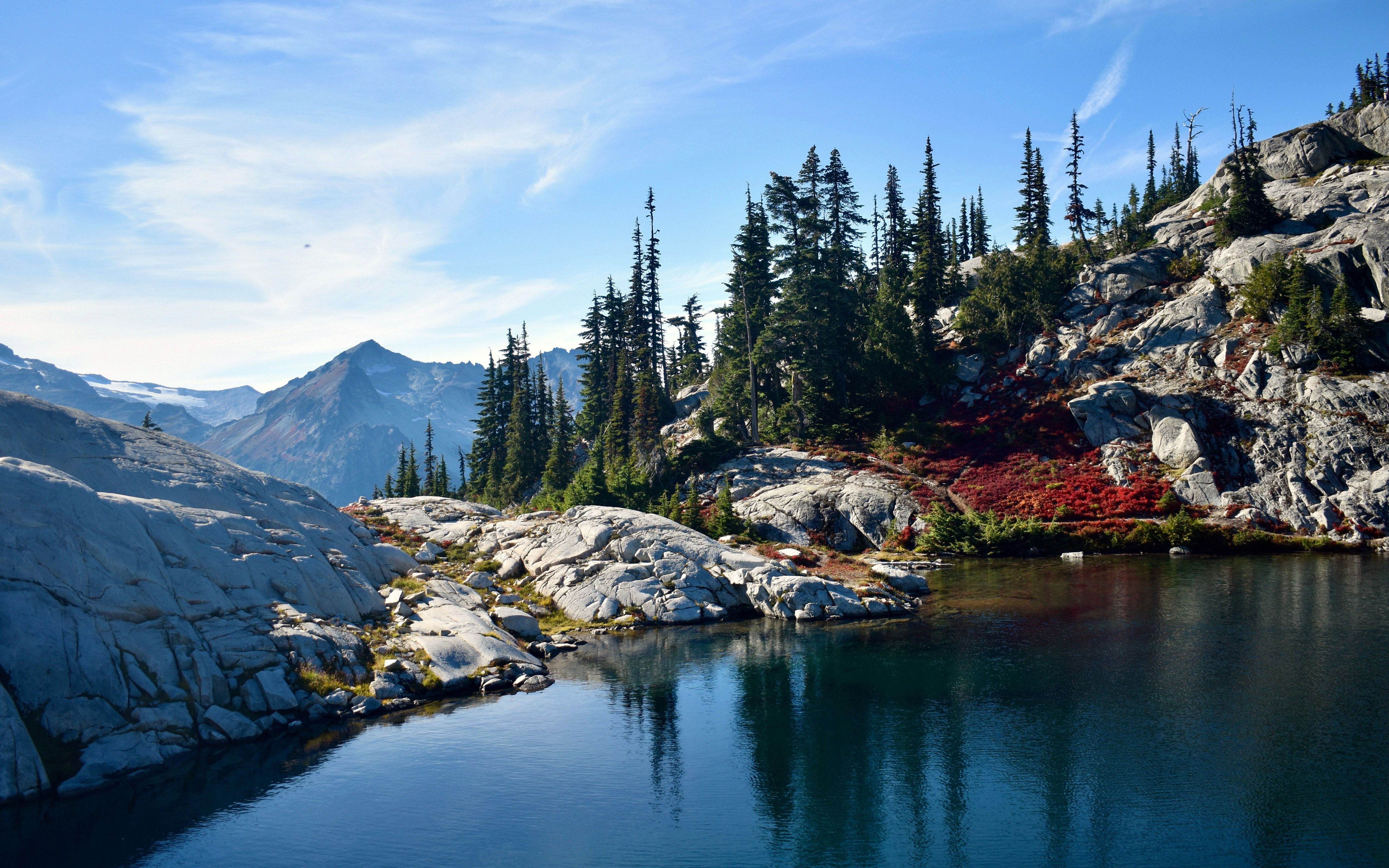 5120x3200 Sunny Alpine Lakes Wilderness Area Leavenworth WA USA 5K