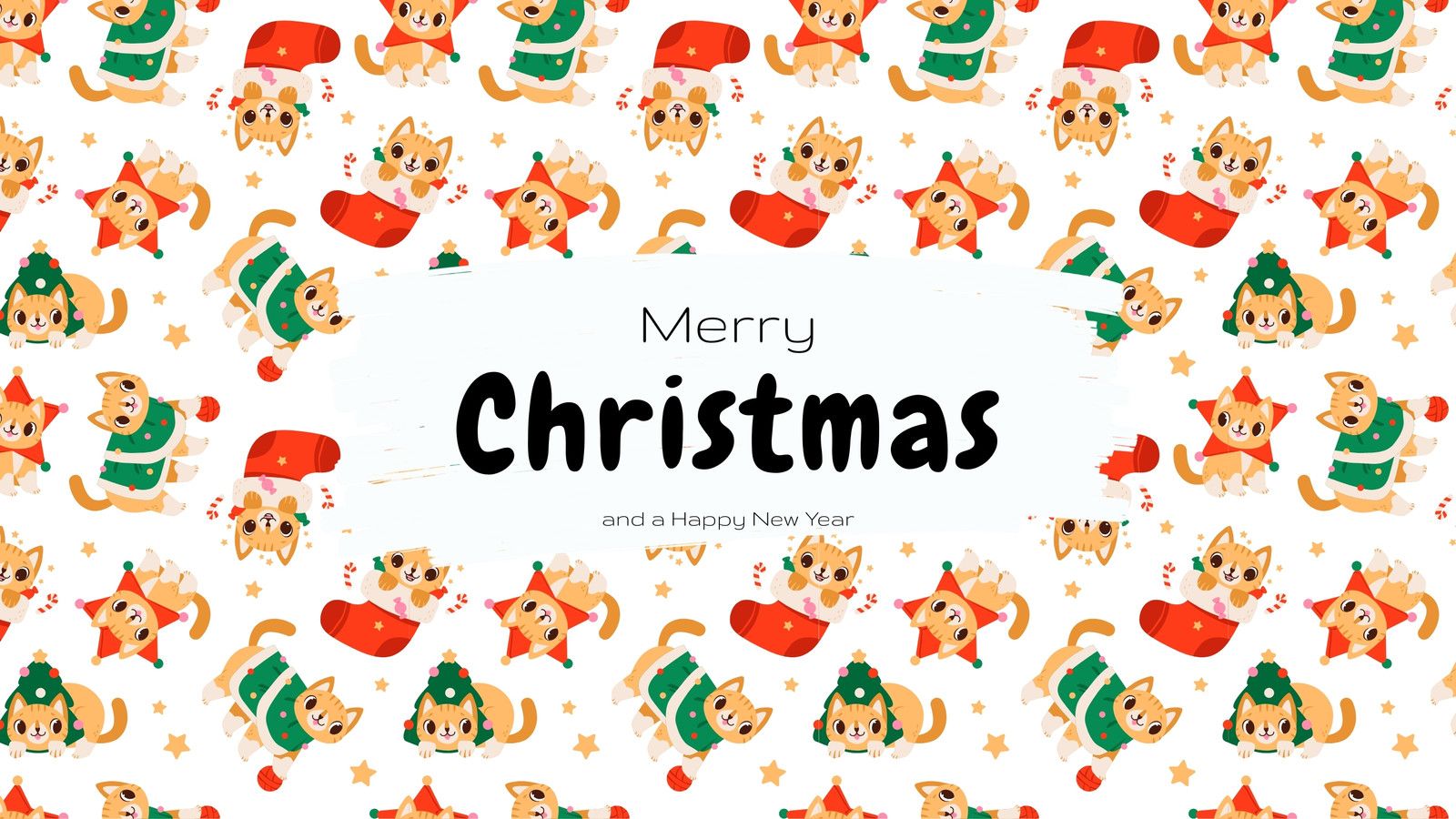 1600x900 editable Christmas desktop wallpaper templates