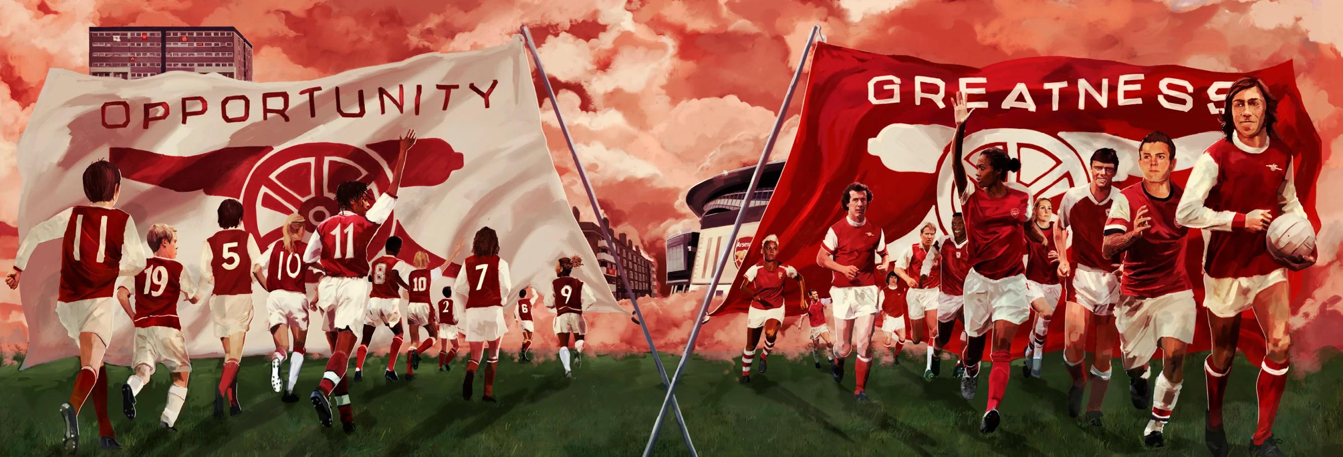 2667x908 High Res Image Of The New Artwork Around The Stadium For Your Landscape Wallpaper Needs